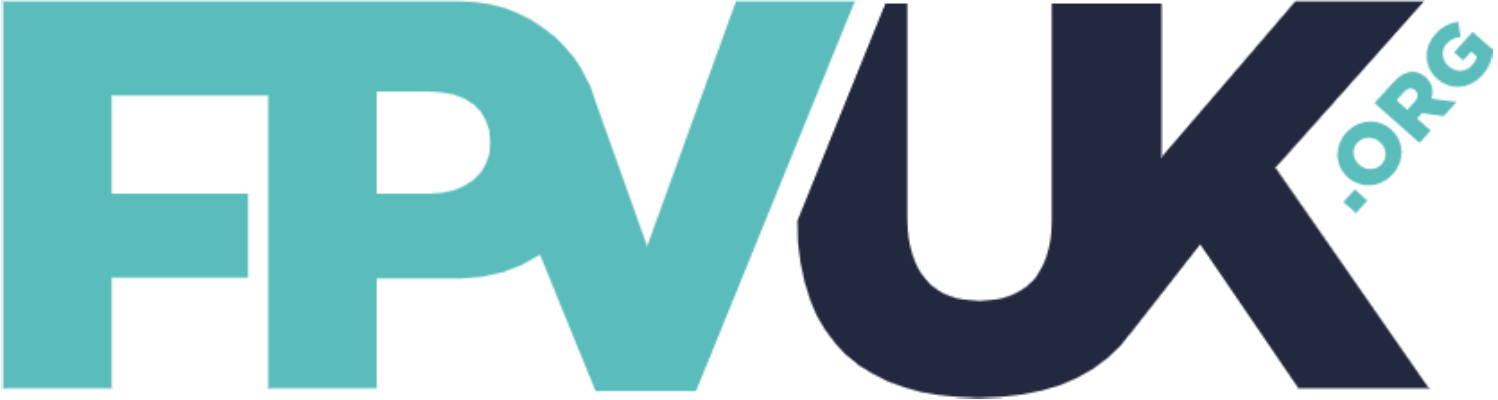 FPV UK logo representing membership of the UK FPV and drone pilot association