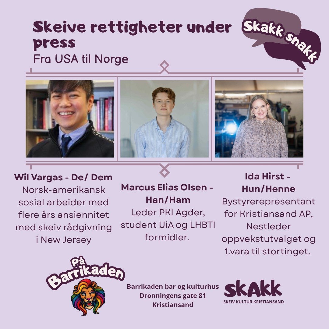 I DAG ER DAGEN

Bli med p&aring; @barrikaden_krs og f&aring; med deg samtalen om amerikanske tilstander, hva som skjedde med riksen og OUS, og hva vi kan forvente fremover av helseministeren. 

Sted: Barrikanden Bar og Kulturhus, Dronningens gate 81,