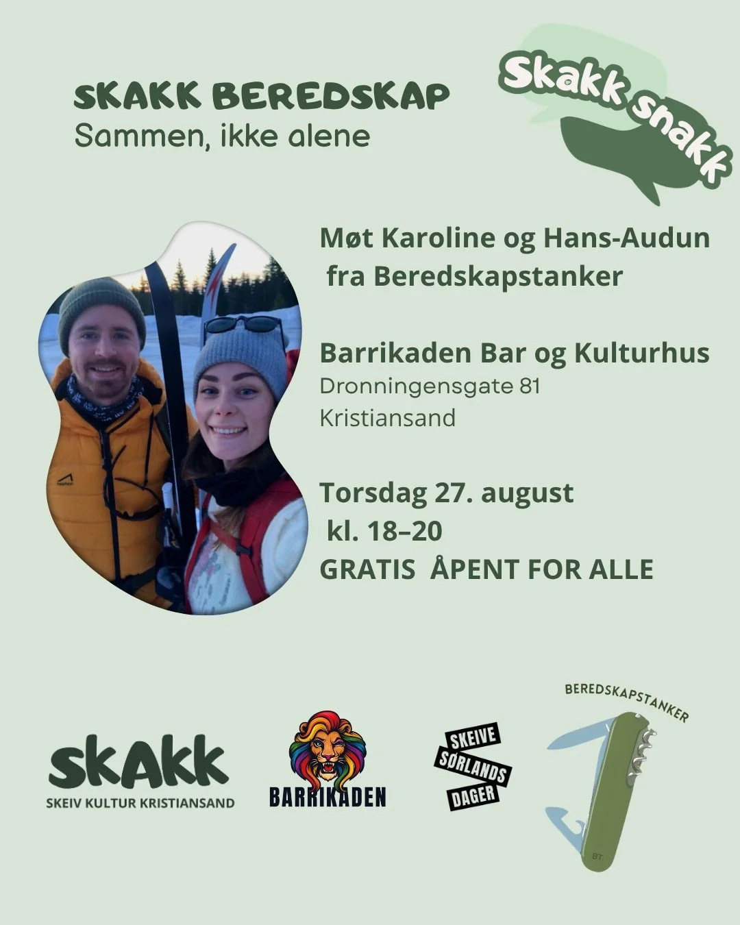 Er du som meg - fullstendig BLANK p&aring; hva det vil si med "egenberedskap" - og litt usikker p&aring; om det EGENTLIG er n&oslash;dvendig? 
Bli med og l&aelig;r mer om beredskap, hva det er, og hvorfor det er viktig, - og at det kanskje 