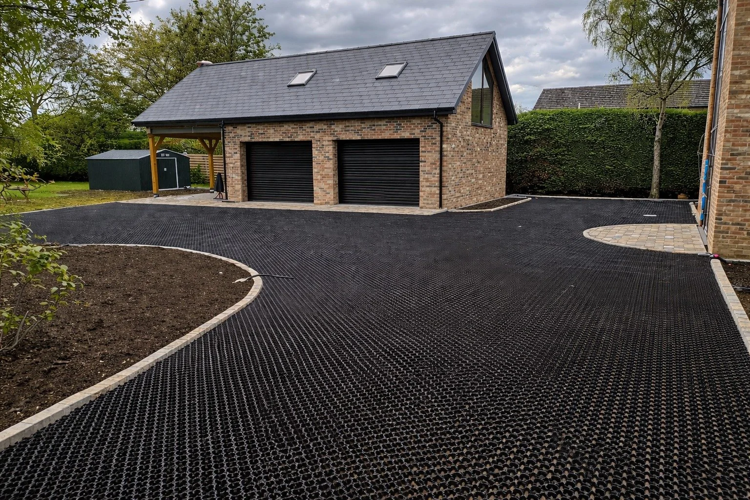 Final preparation complete and Bodpave laid 🙌

Using a permeable driveway system like Bodpave not only looks great but also helps with natural drainage and sustainable water management 🌱💧

Now ready for decorative gravel to bring everything togeth