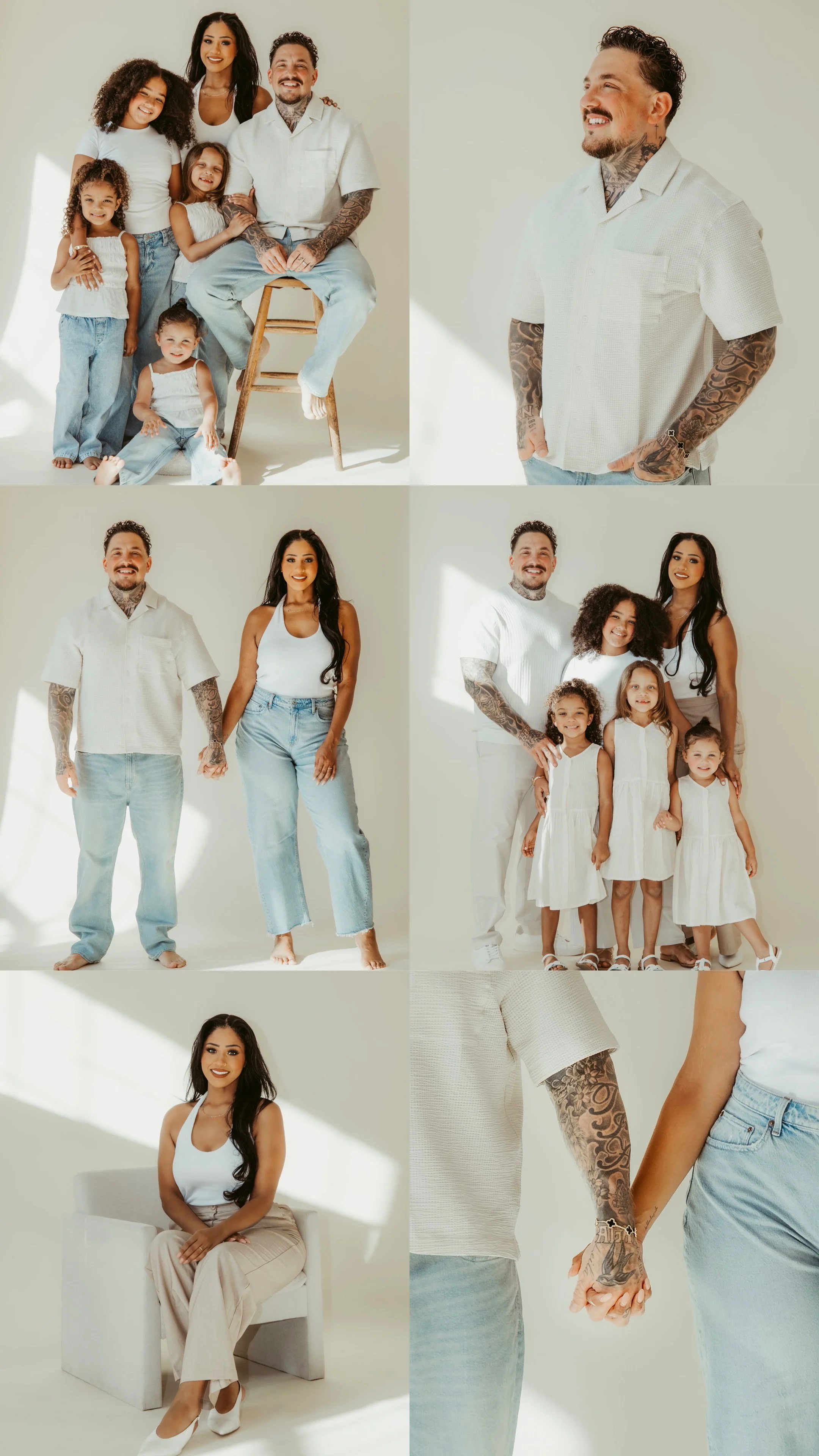 FAMILY IN STUDIO PHOTO SESSION IN CONNECTICUT BY CAROLINE LABIER PHOTOGRAPHY