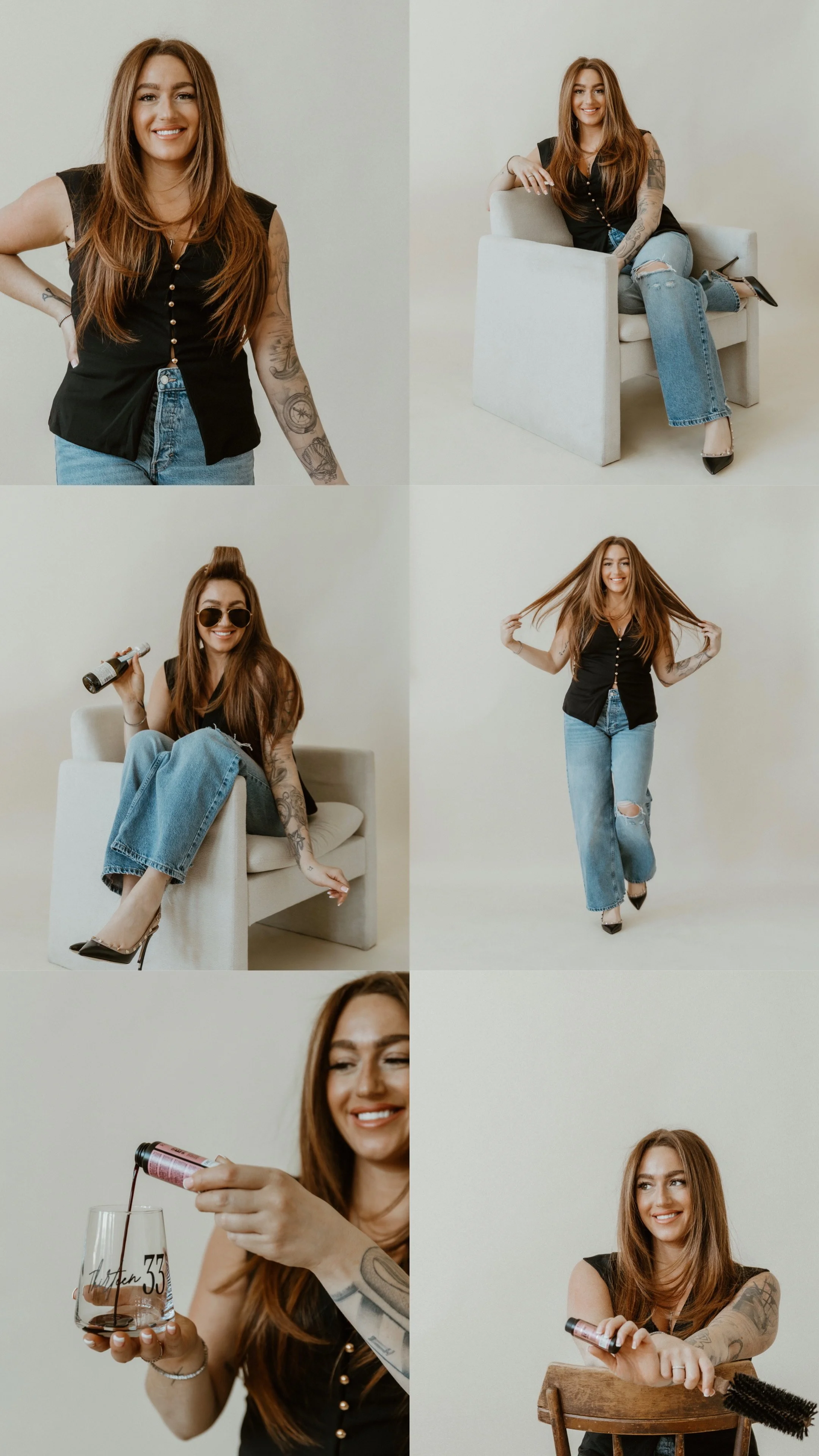 CT HAIRDRESSER IN STUDIO BRAND PHOTOS BY CAROLINE LABIER 