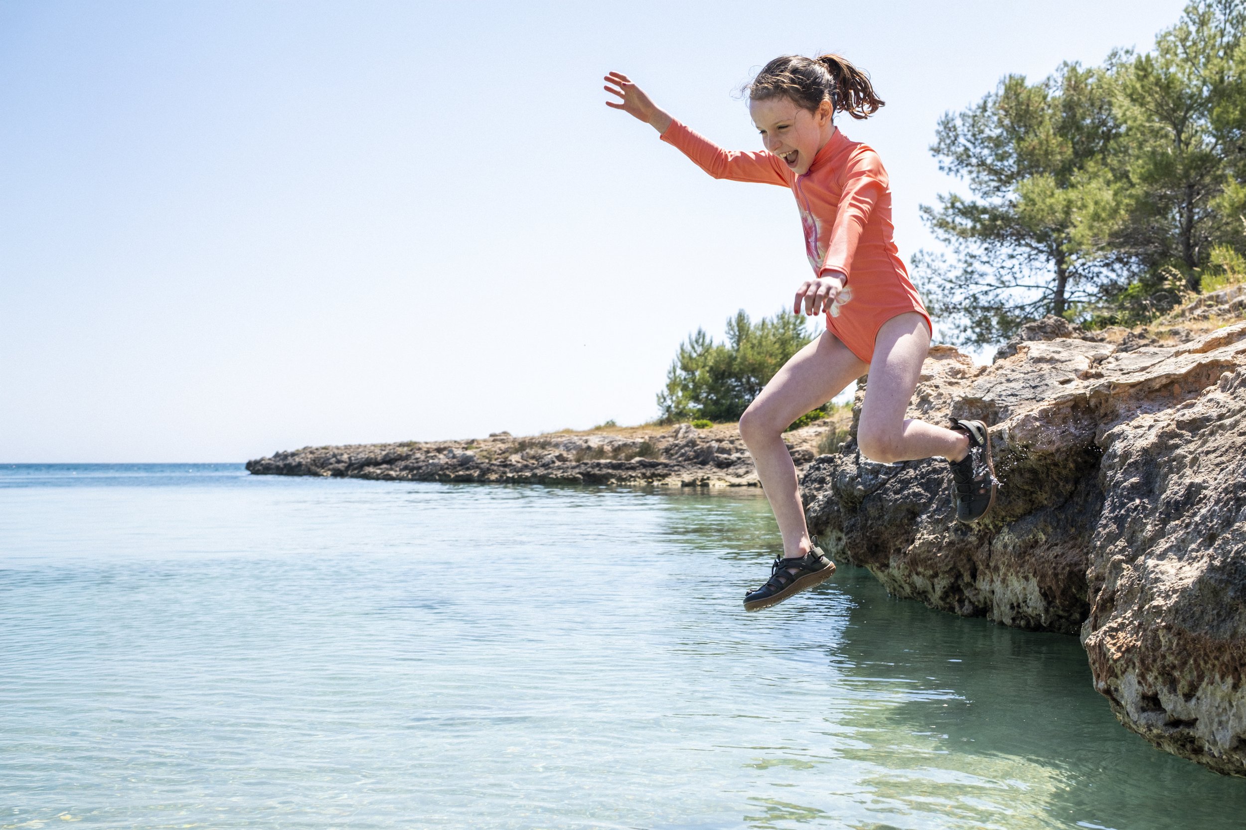 Freet Barefoot kids shoes SS26 collection being modelled in Italy. Commercial advertising, lifestyle and travel photography by Alex Treadway. 