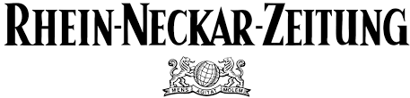 Logo der Rhein-Neckar-Zeitung mit Schriftzug und Emblem