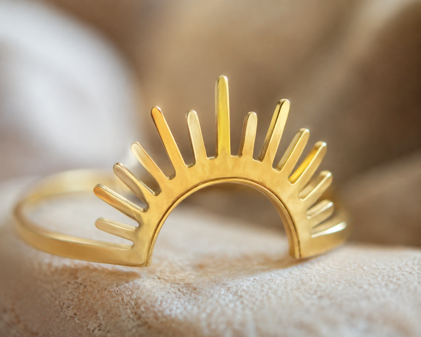 Ring goud zon