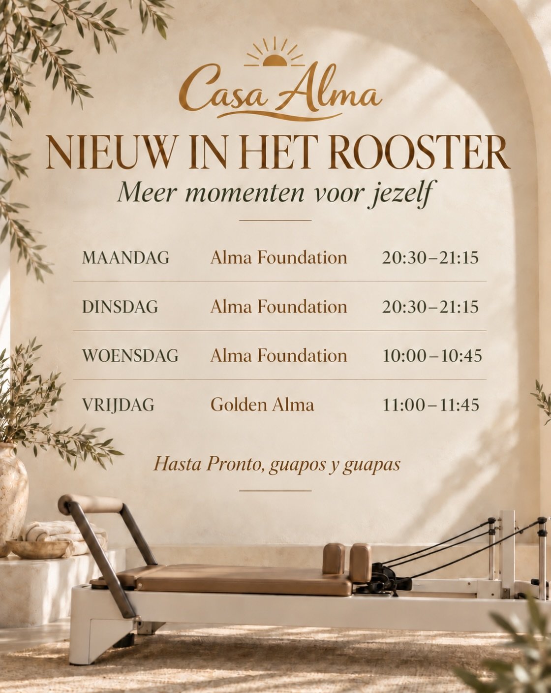 Onze Casa Alma familie groeit iedere dag en binnen &eacute;&eacute;n week hebben we al wachtlijsten bij verschillende lessen. Wat bijzonder om jullie enthousiasme te zien! 🥹🫶🏼

We willen jullie volop de mogelijkheid geven om bij Casa Alma te blijv