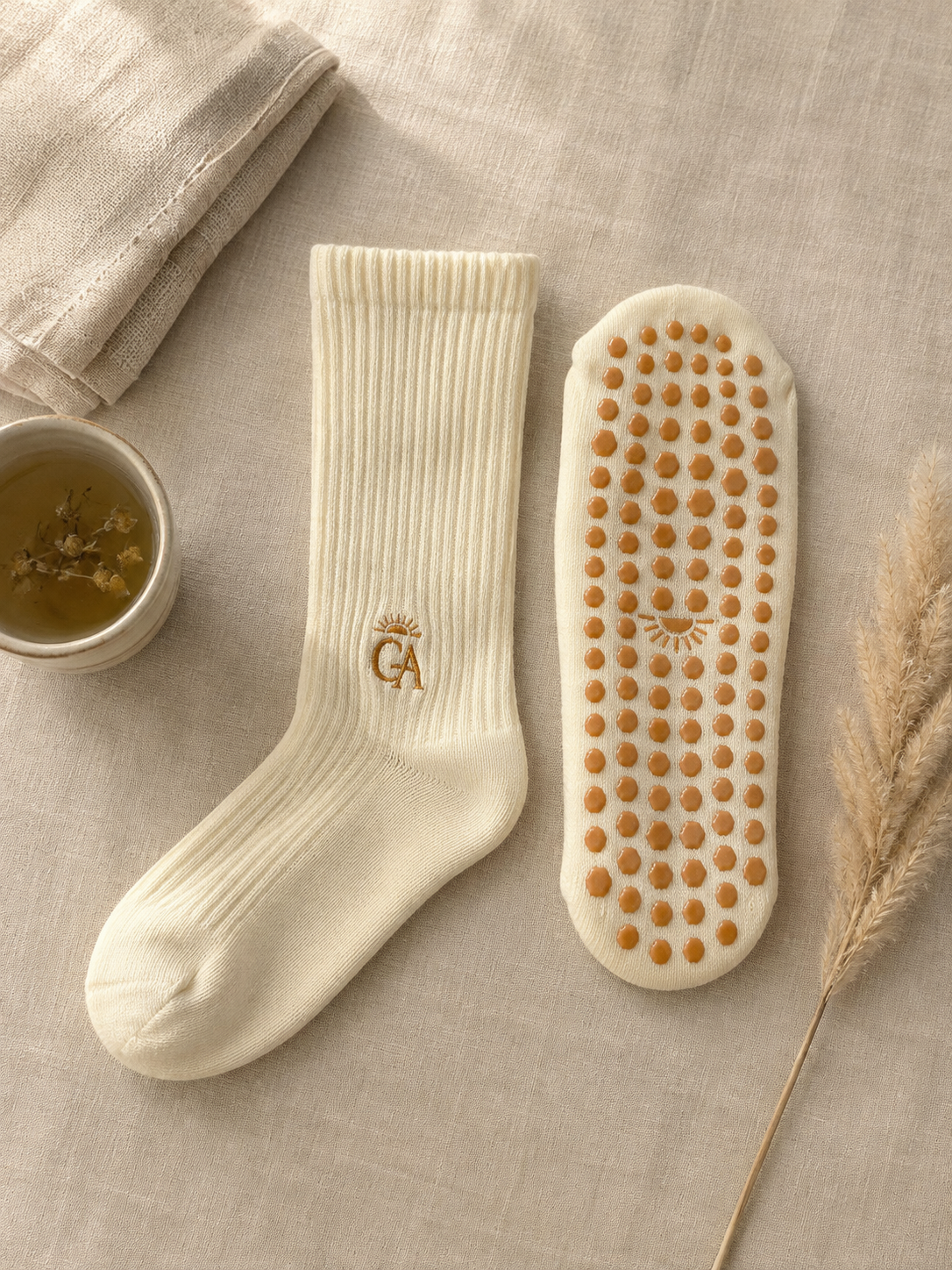 Casa Alma Grip Sokken Cream
