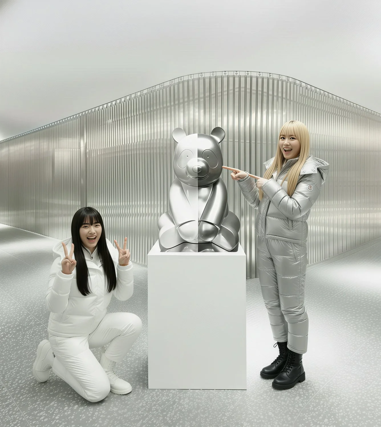 The United Pandasan : Spectral Symmetry Silver & White