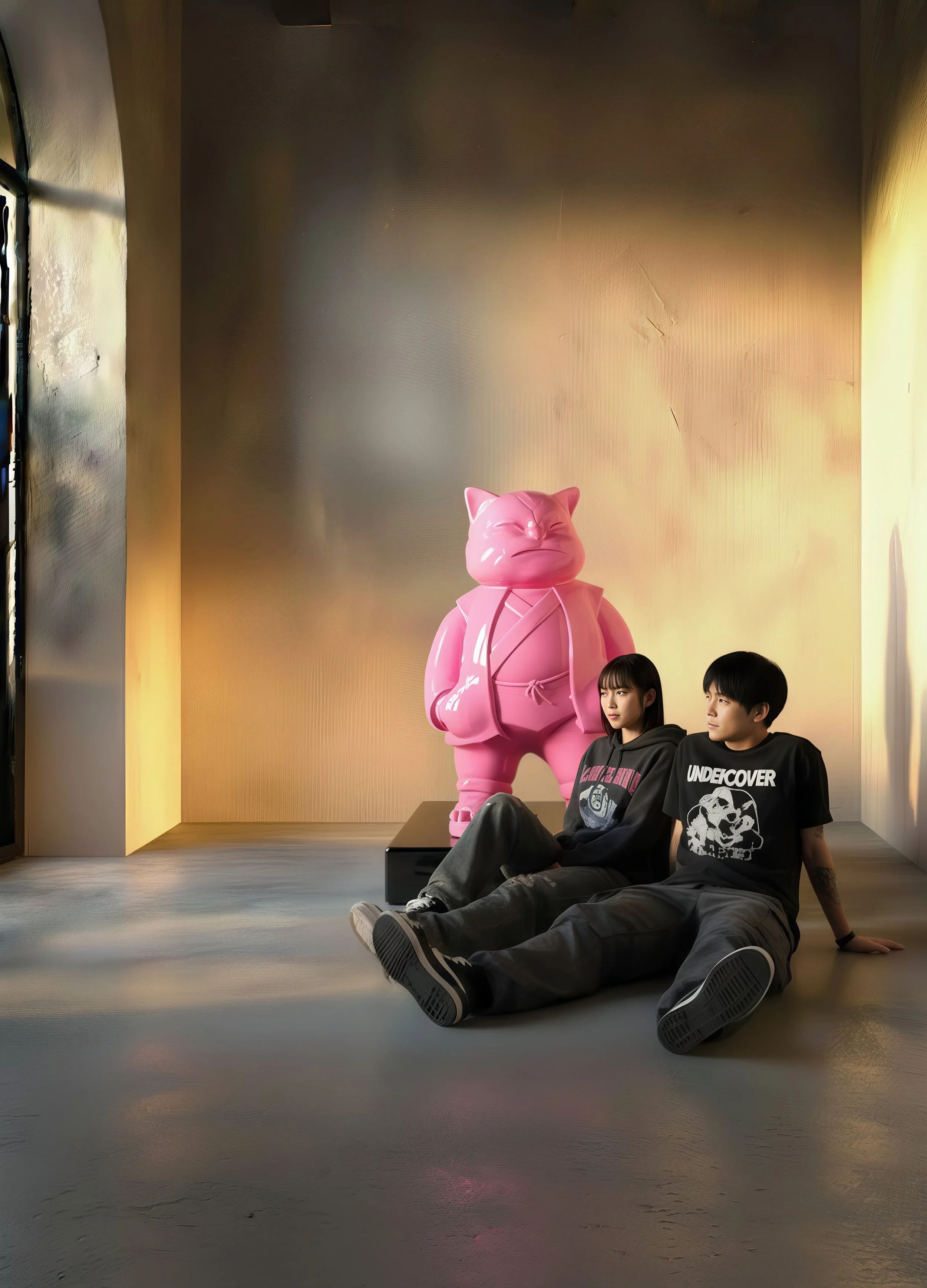 Urbancat Elegance: Candy Metropolis Muse