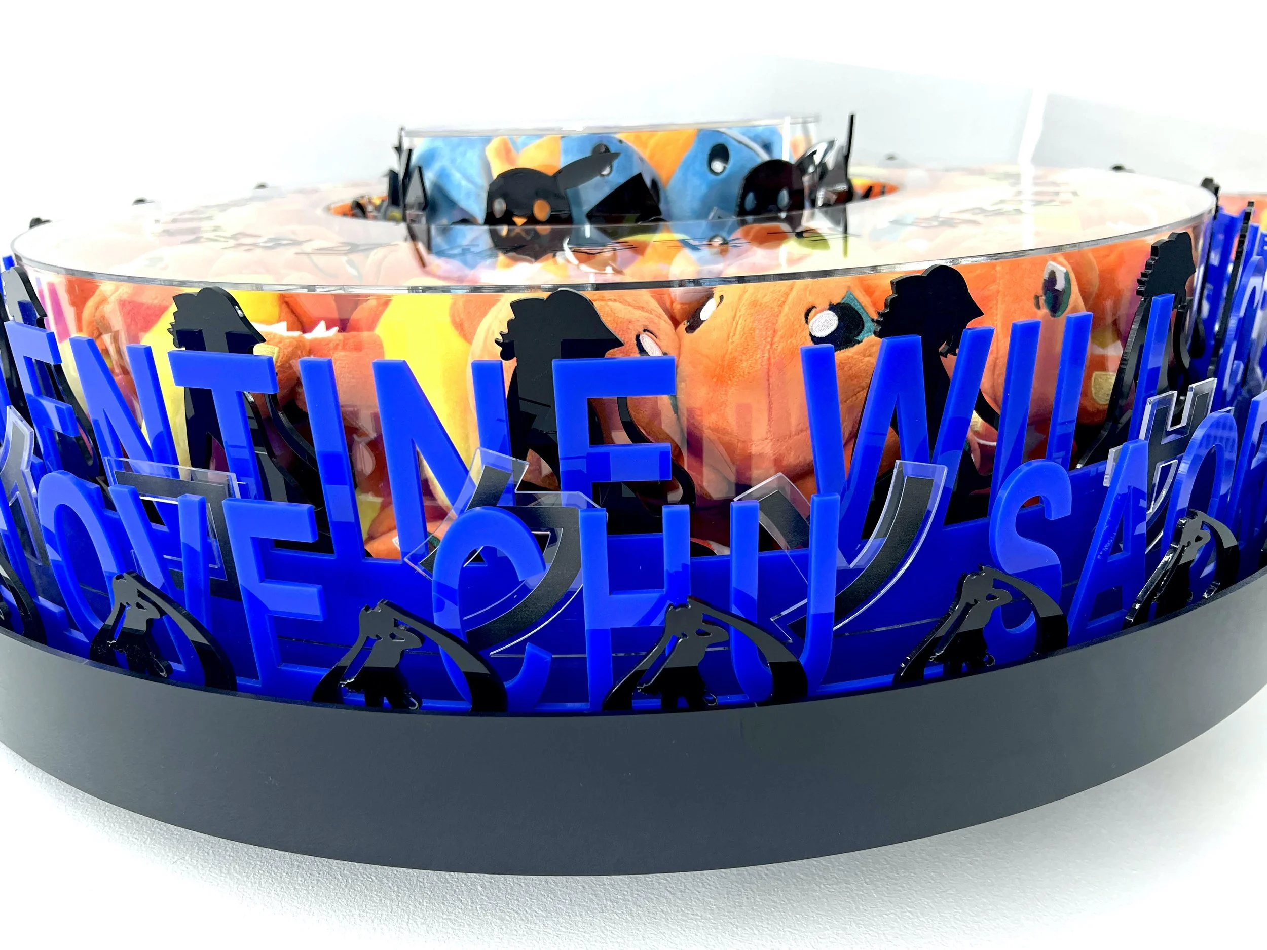 Azur Aqua and Orange Flame in Harmony : Valentine Whispers, 2021