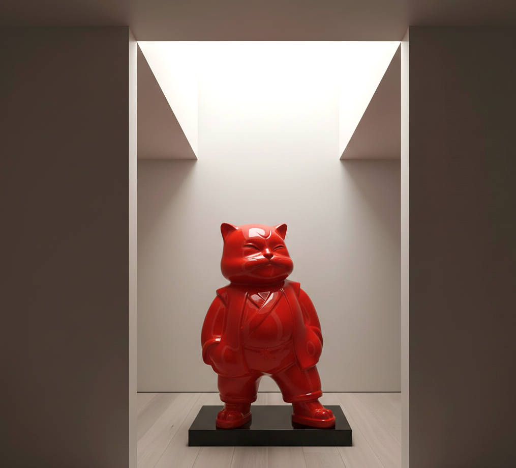 Urbancat Magnifico: Red Metropolis Muse