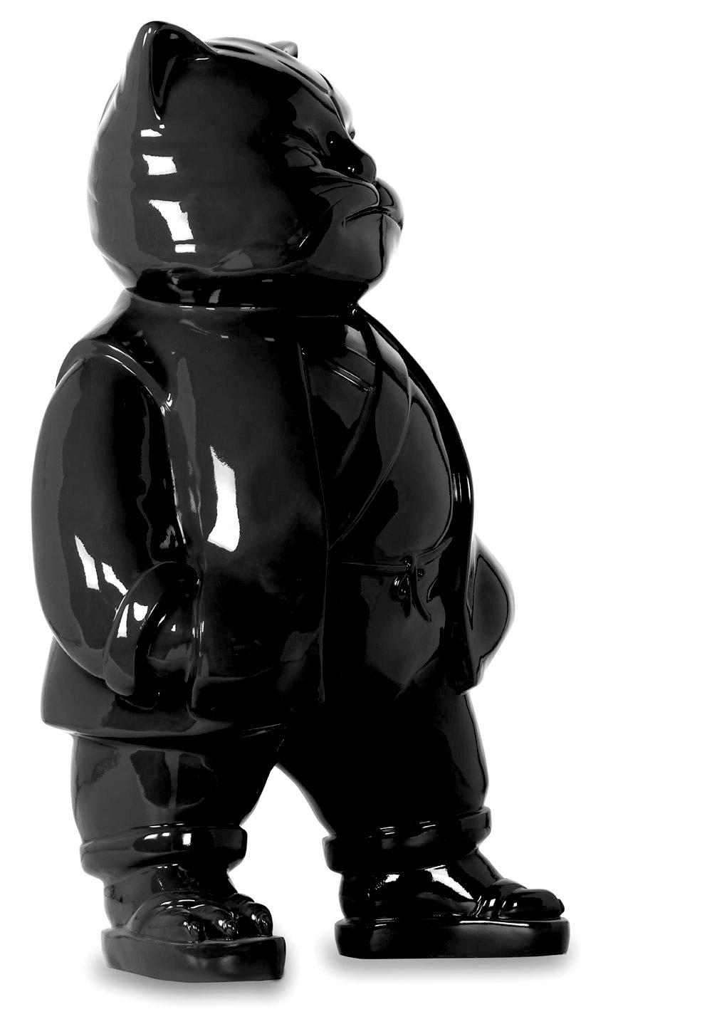 Urbancat Elegance: Black Metropolis Muse 