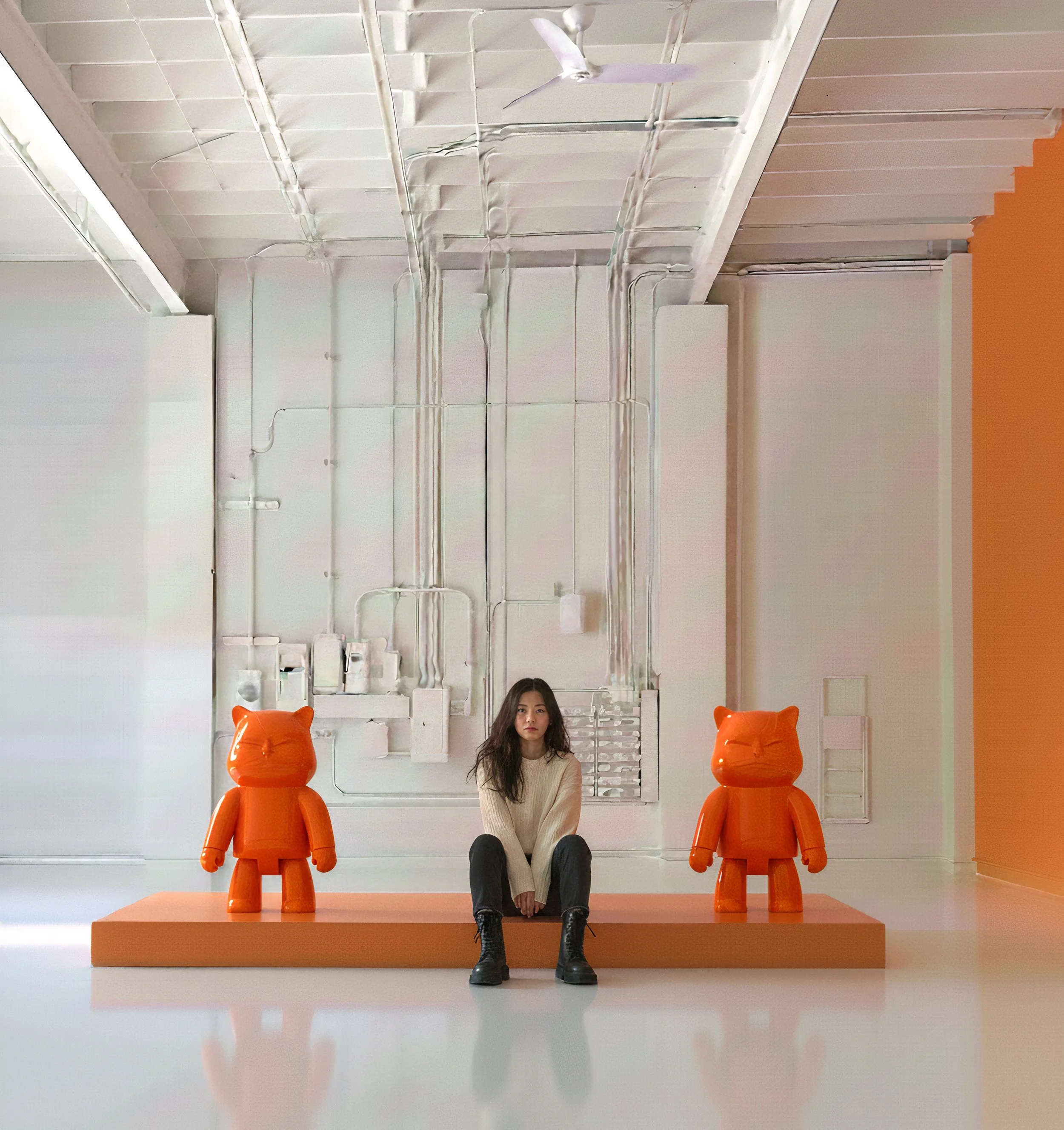 Supreme Robotcat: Orange Cybernetic Maestro