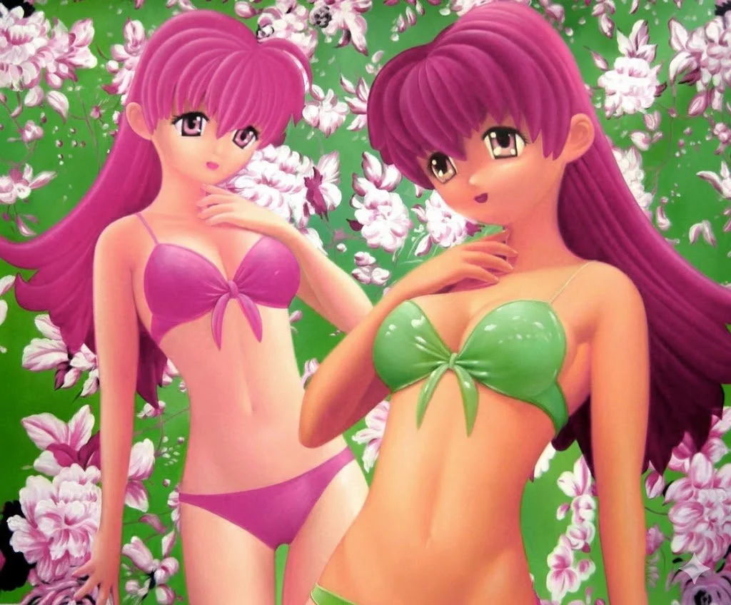 Sonico and Melona : Blooming Temptations on a Kawaii Green mood