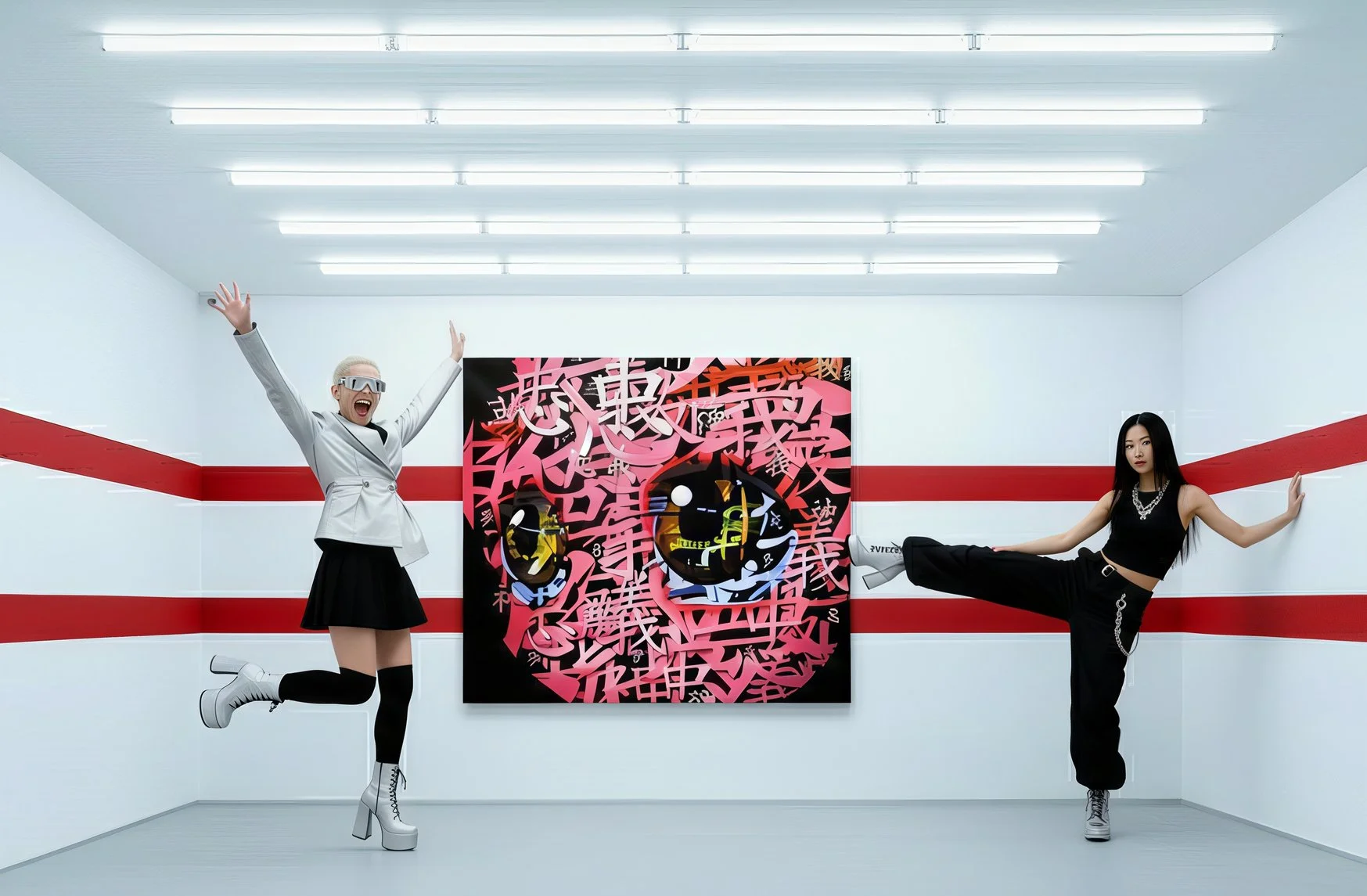 Kawaii Kanji Whispers Red 