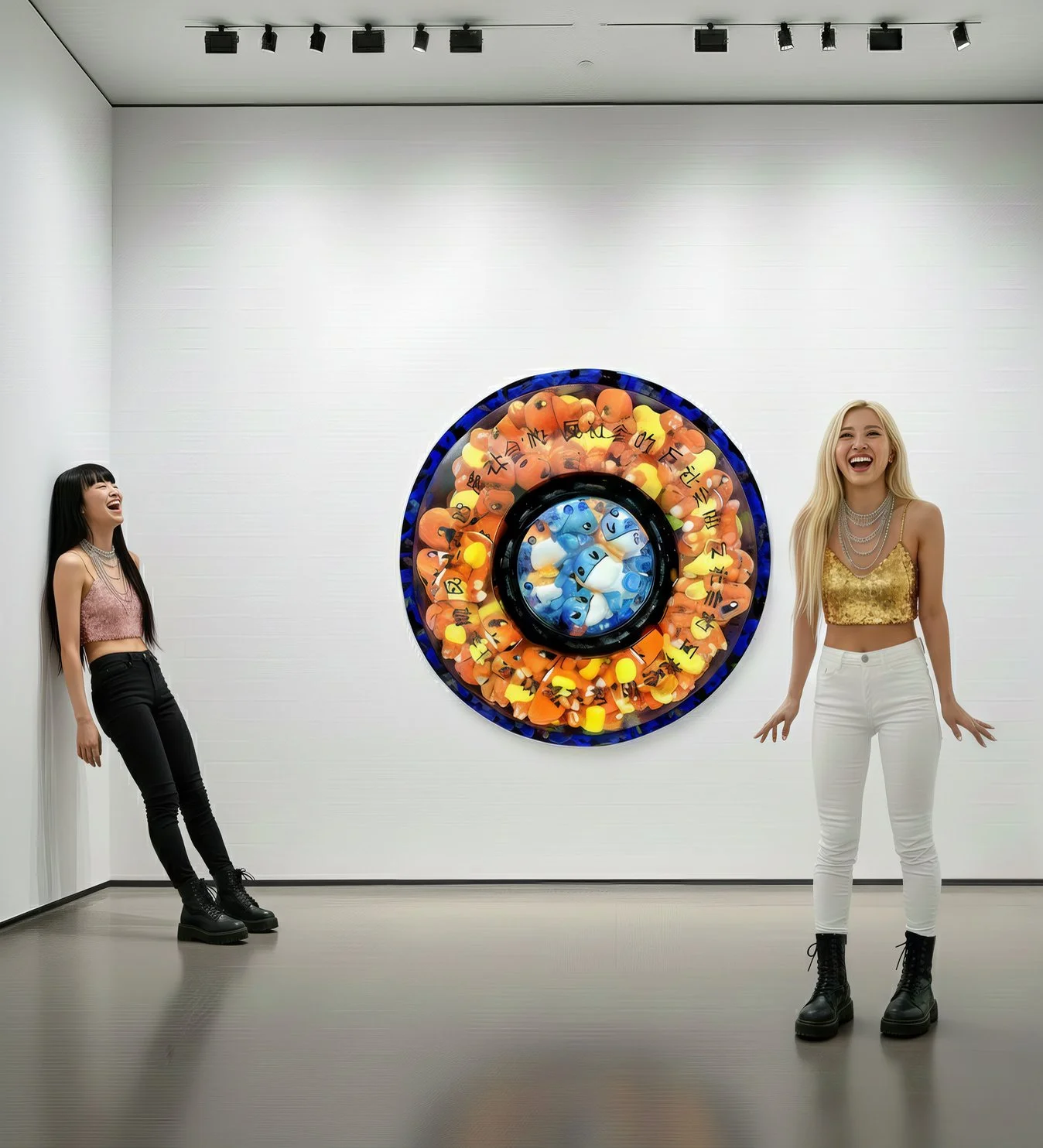 Azur Aqua and Orange Flame in Harmony : Valentine Whispers, 2021