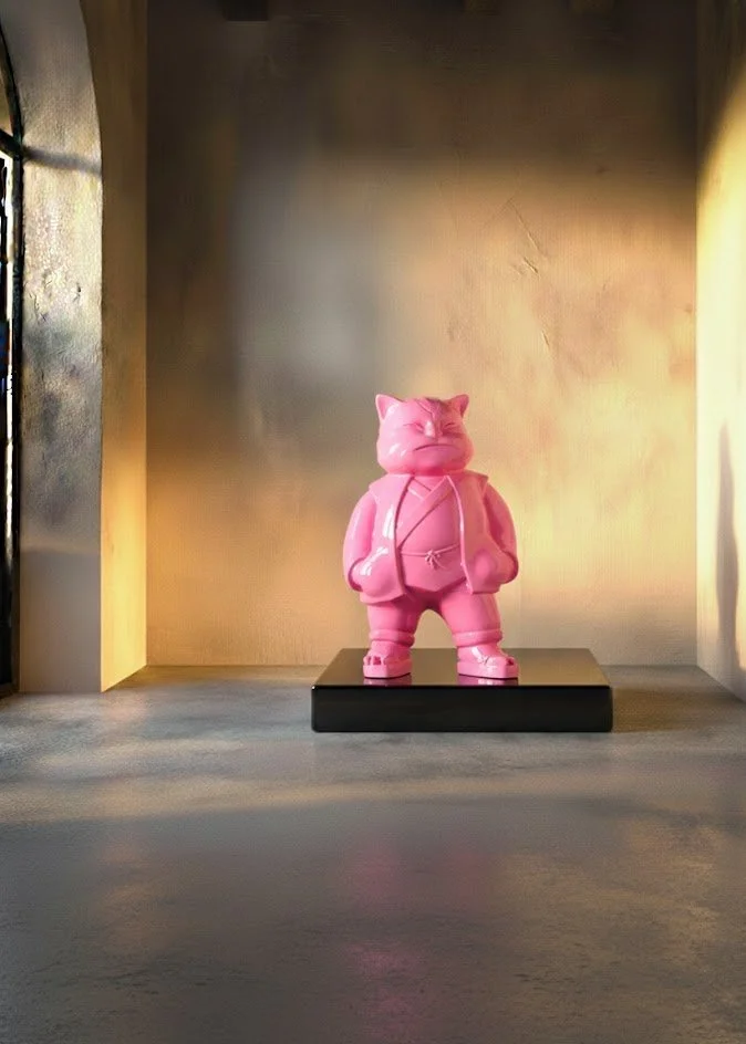 Urbancat Elegance: Candy Metropolis Muse