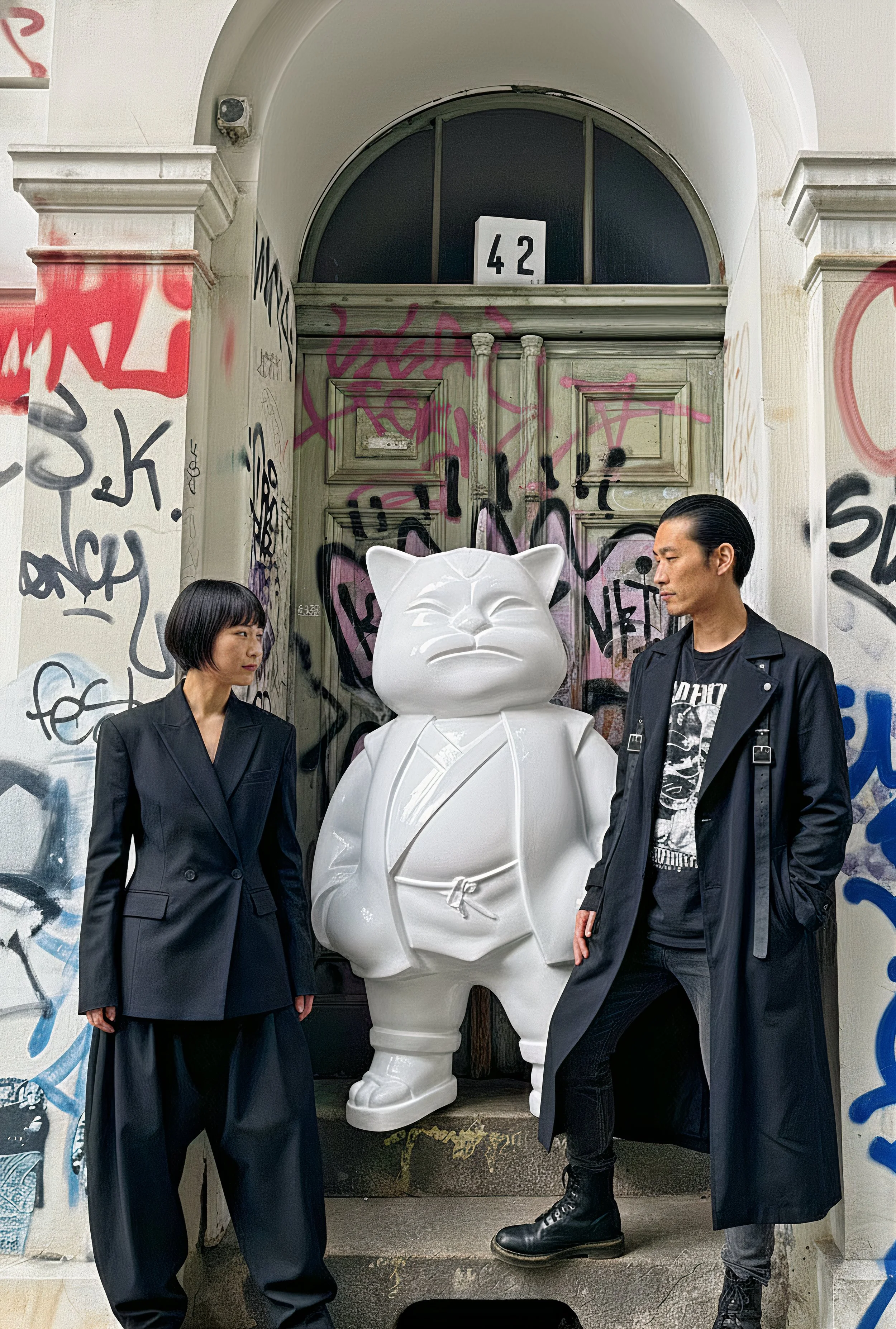 Urbancat Magnifico: White Metropolis Muse 