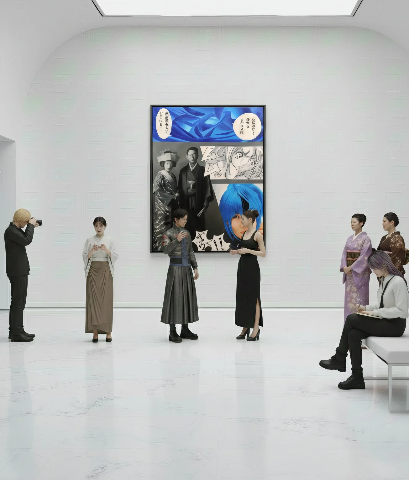 Deep Blu : Azure Reflections, Tokyo's Depths in Manga Palette, 2009