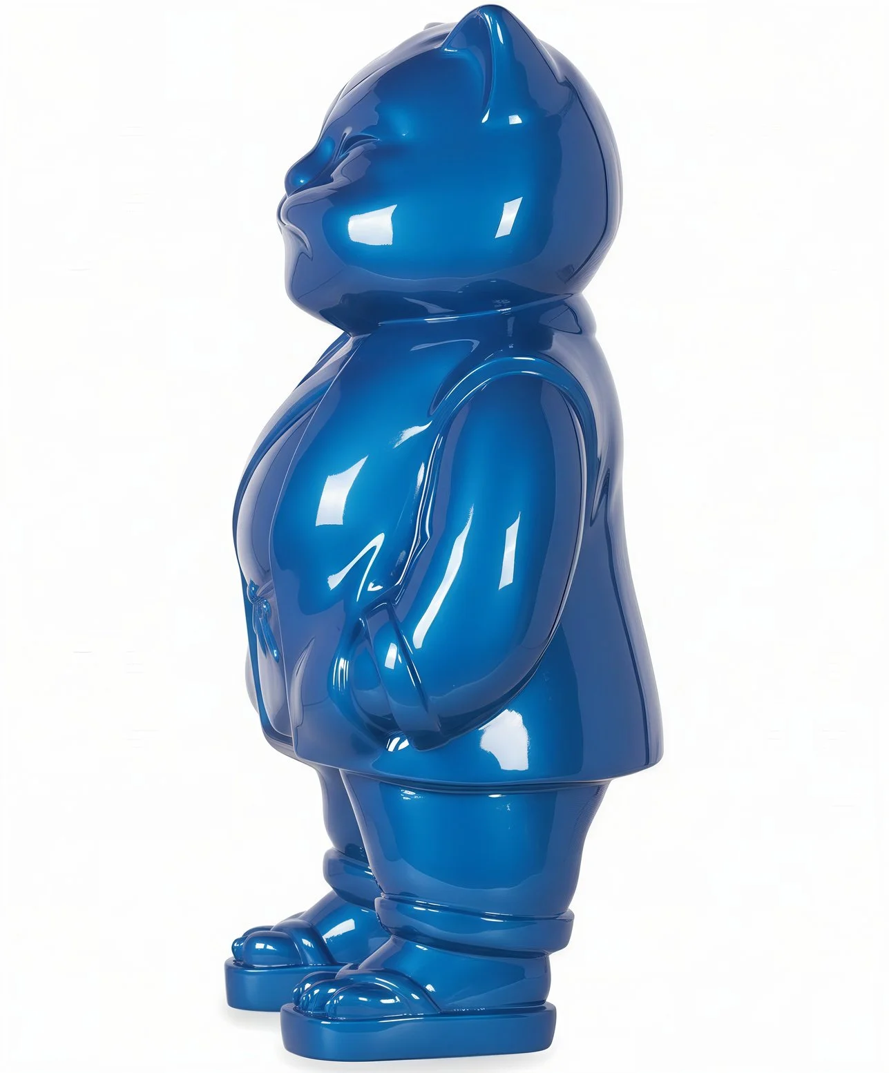 Urbancat Elegance: Blue Metropolis Muse