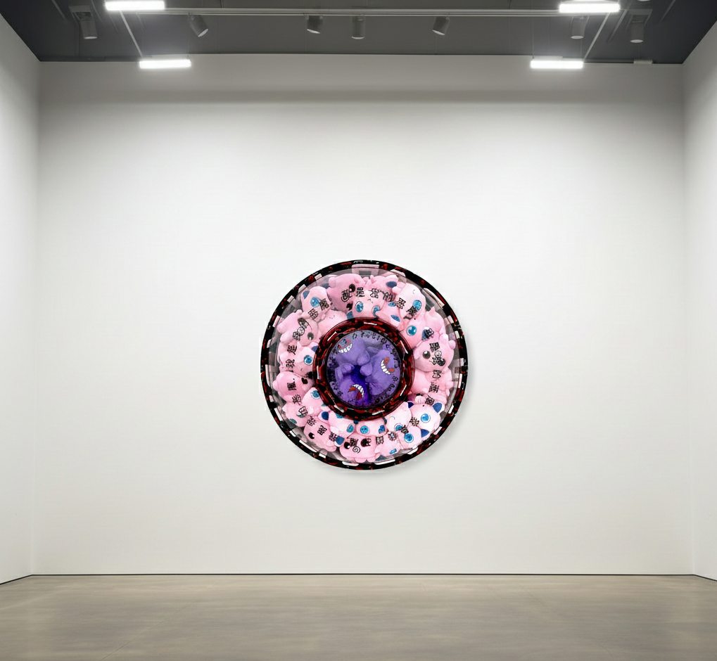 Pink Melody & Purple Shadow Play : Echoes of Kawaii in Plexi-Verse, 2021