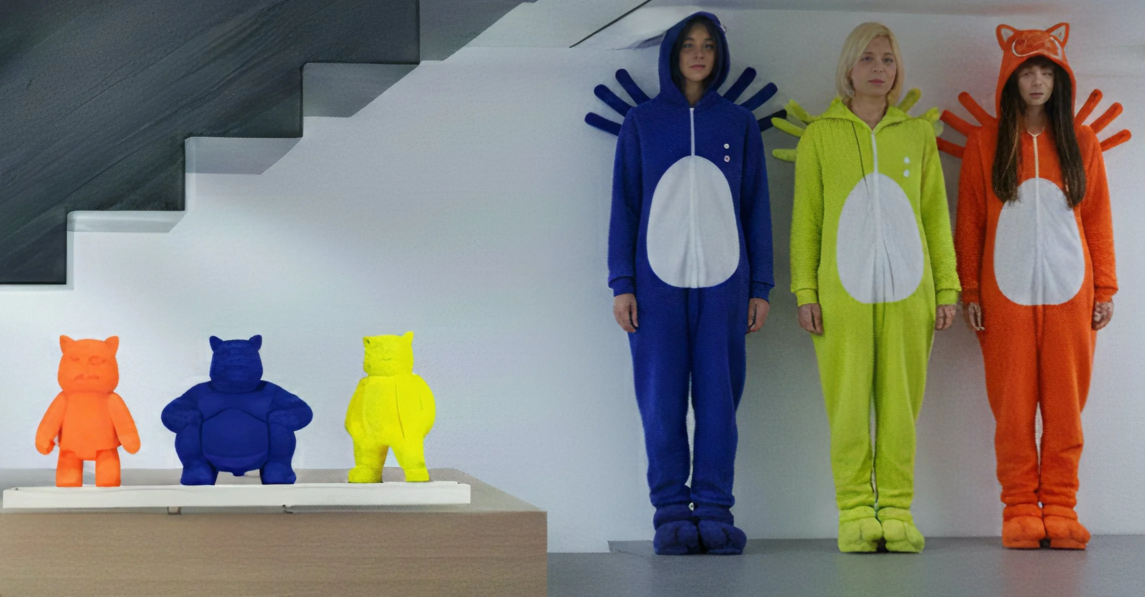  Trilogy Robotcat Orange, Sumocat  Blu, Urbancat  Yellow : Feline Metropolis