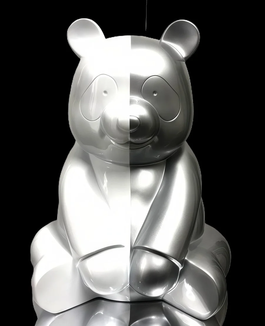 The United Pandasan : Spectral Symmetry Silver & White