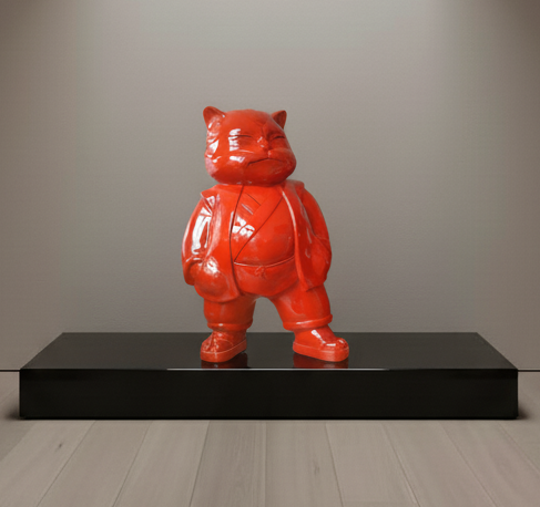 Urbancat Magnifico: Red Metropolis Muse