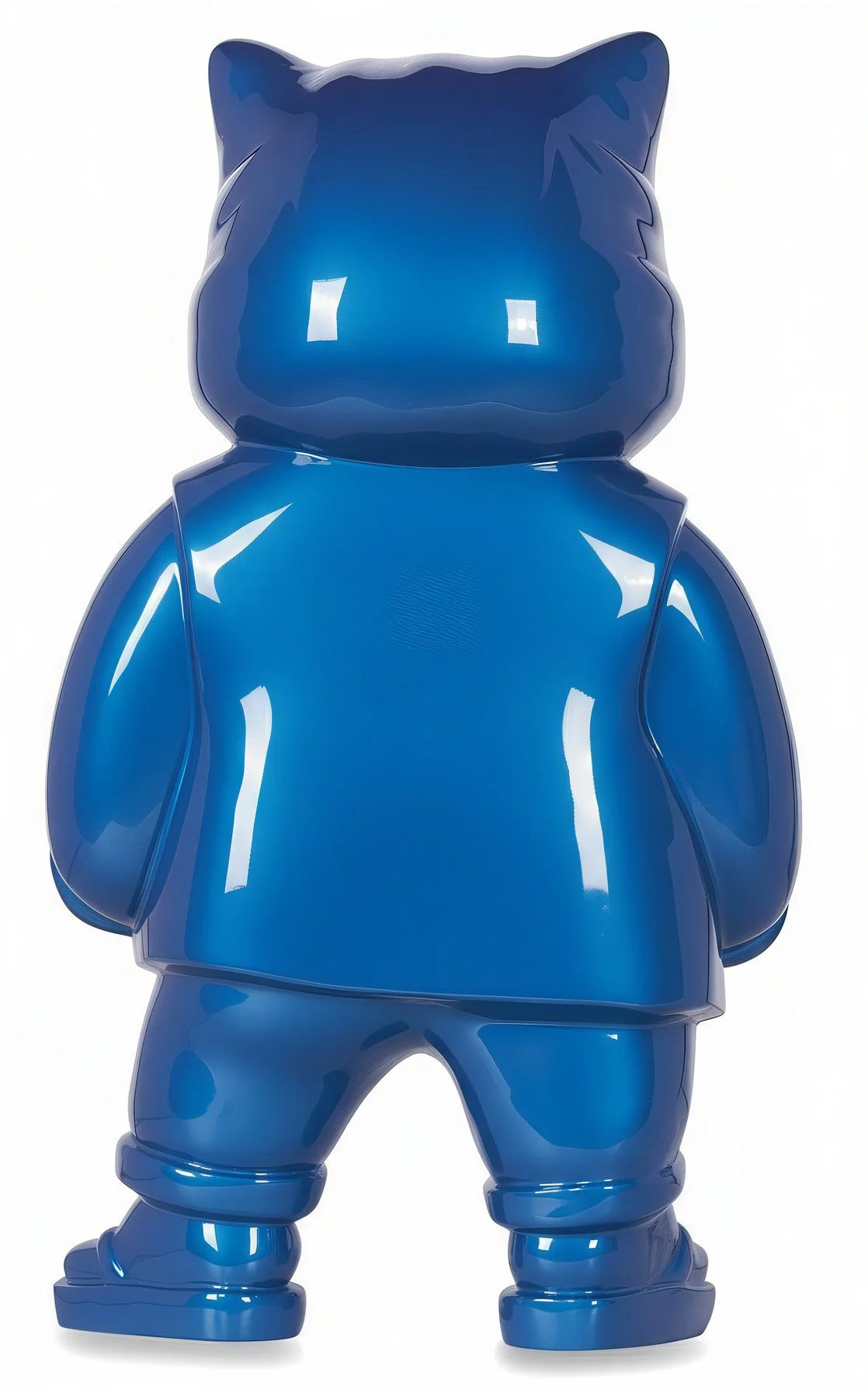 Urbancat Elegance: Blue Metropolis Muse