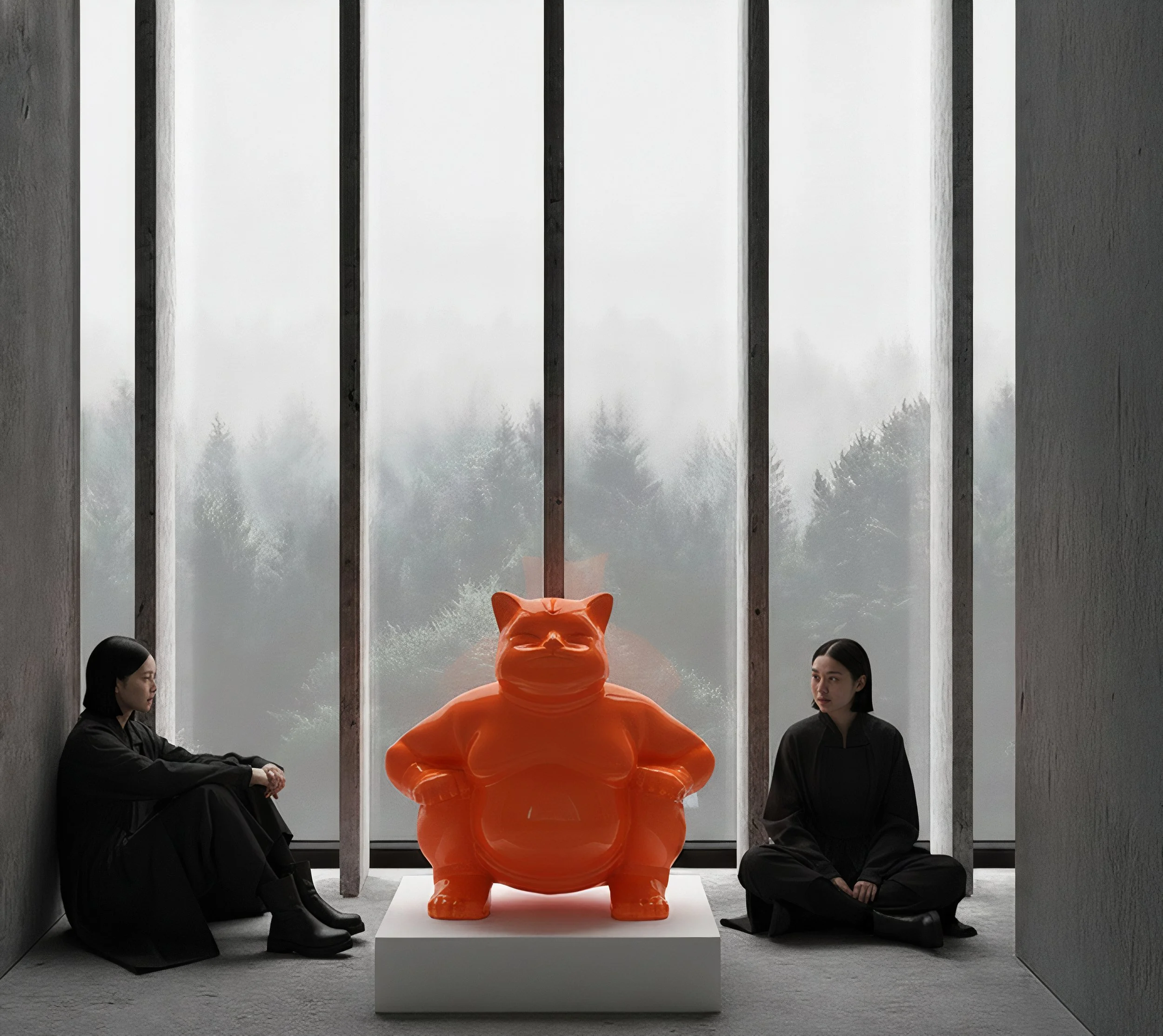 Elegant Sumocat: Orange Dance and Battles of Balance