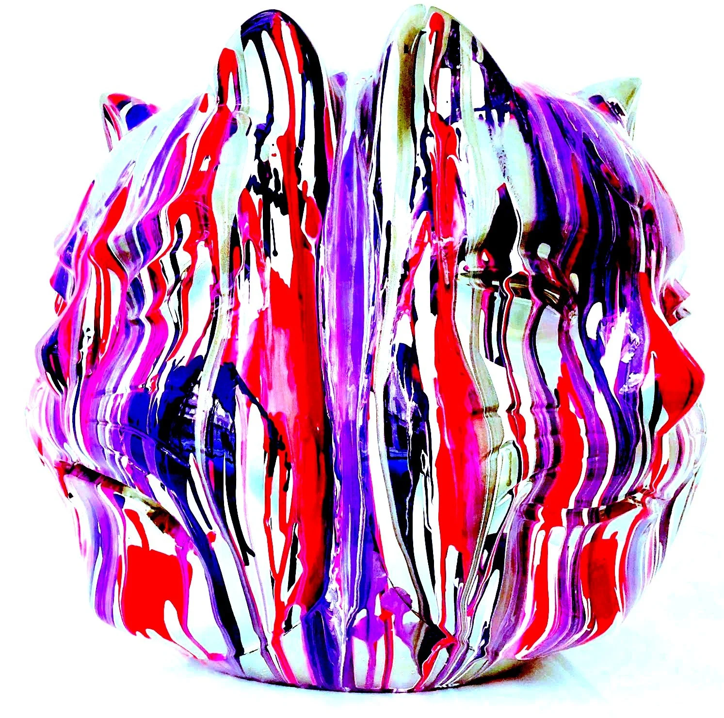 Onmyodo : Samuraicat Submerged in Veils of White, Crimson, Violet, Silver and Black within the Codex of Dualities