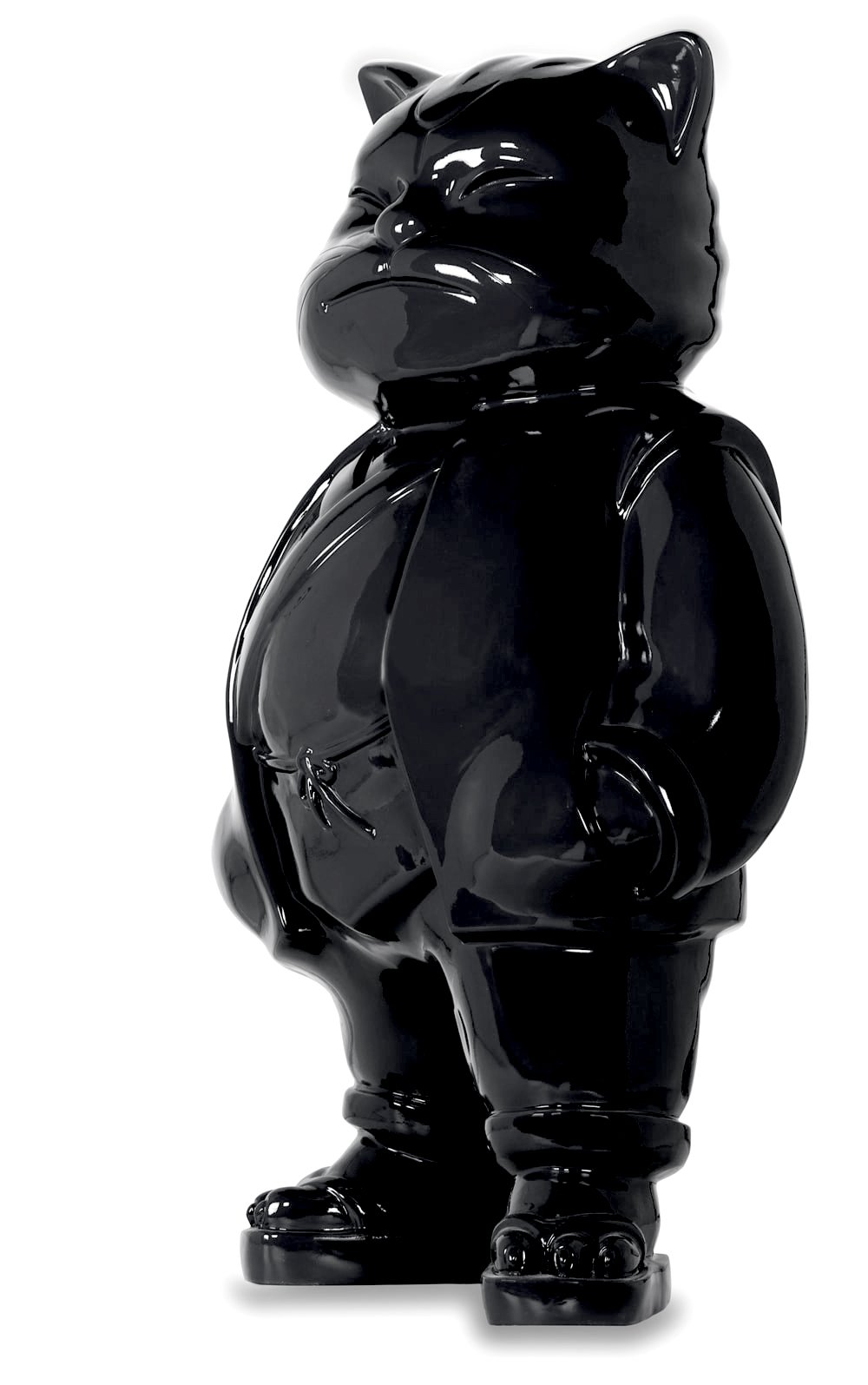 Urbancat Elegance: Black Metropolis Muse 