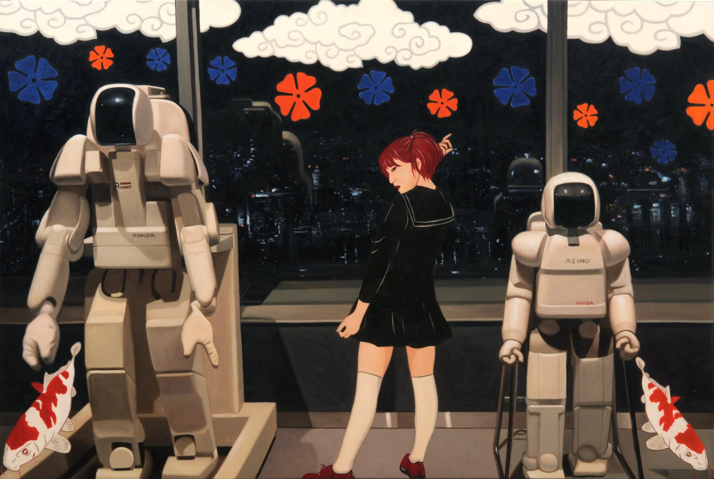 Asimo's Dance in the Nocturnal Symphony: Mechanical Ballet