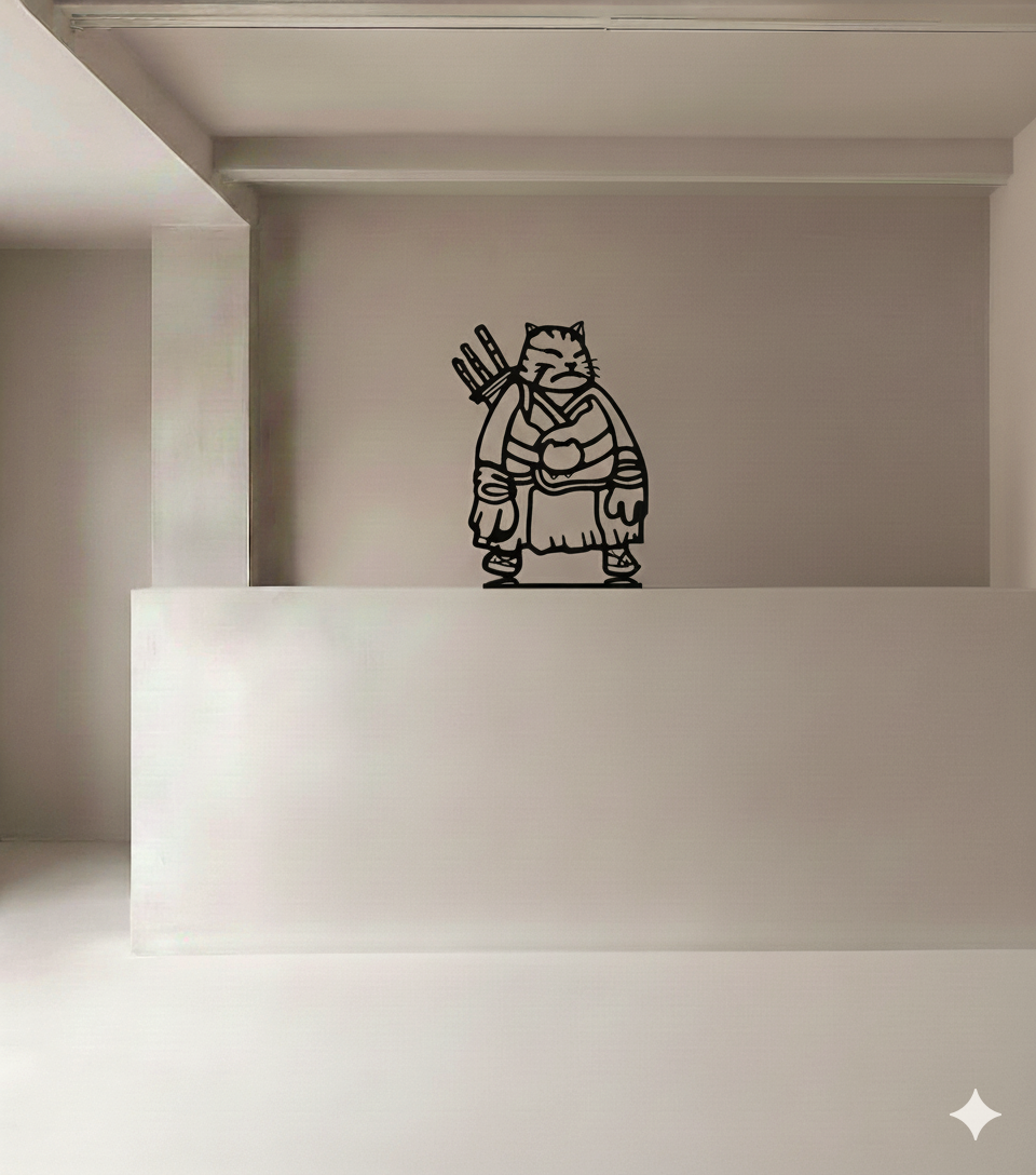 Samuraicat Prowess: Luminous Blade Sketch