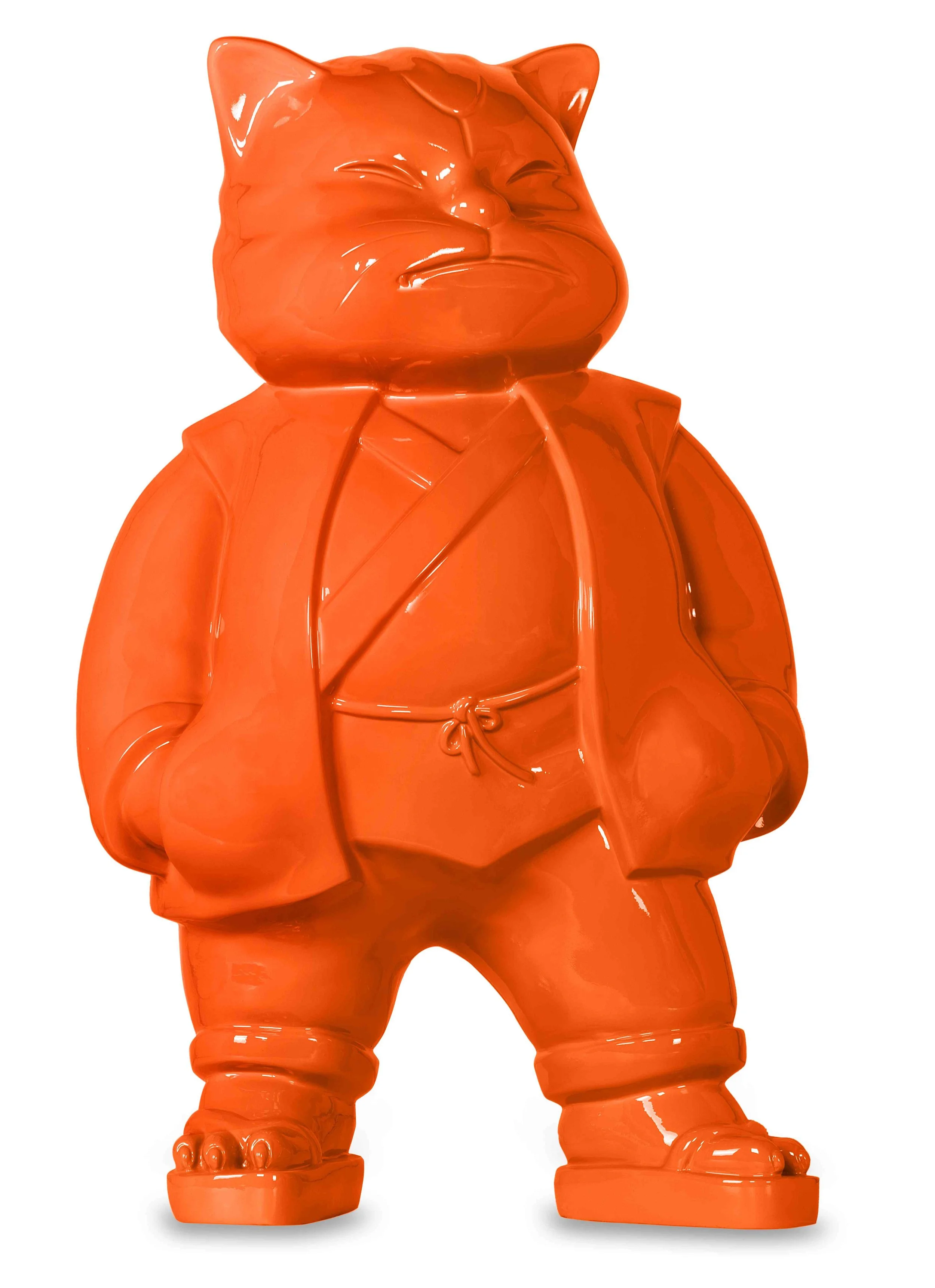 Urbancat Magnifico: Orange Metropolis Muse 