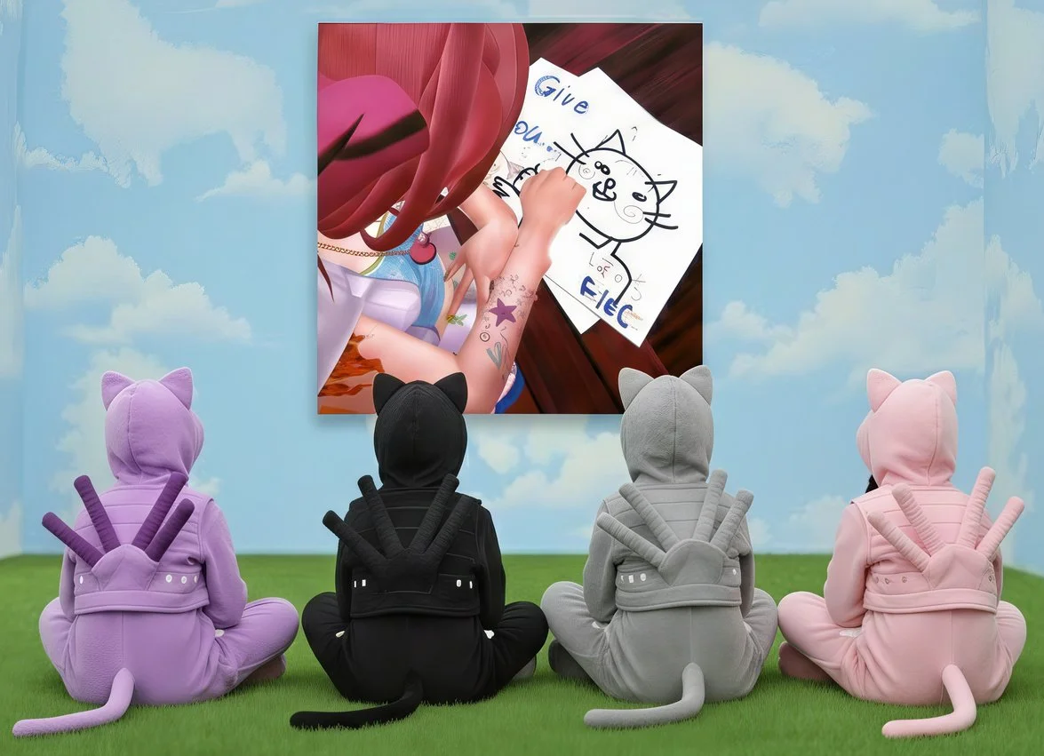 My cat : Feline Phantasms in Utopian Realms