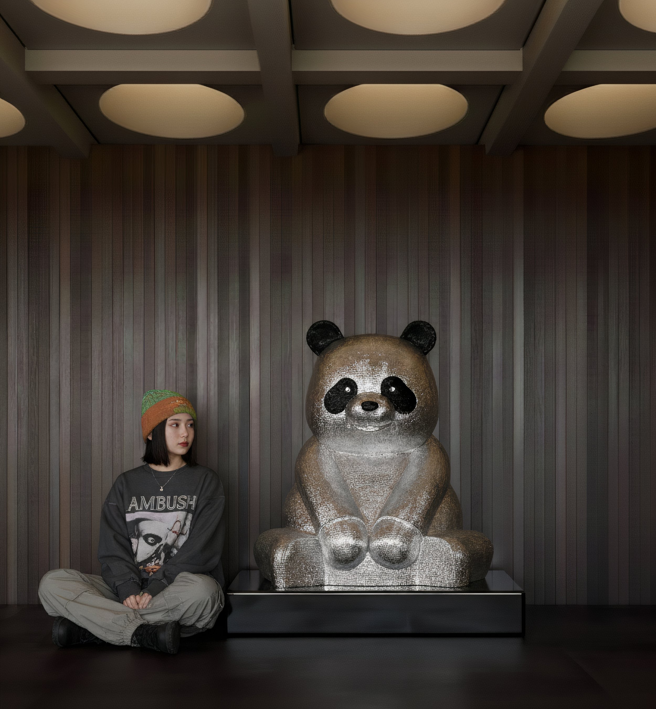 A Pandasan's Lustrous Charm :  Argentum Radiance