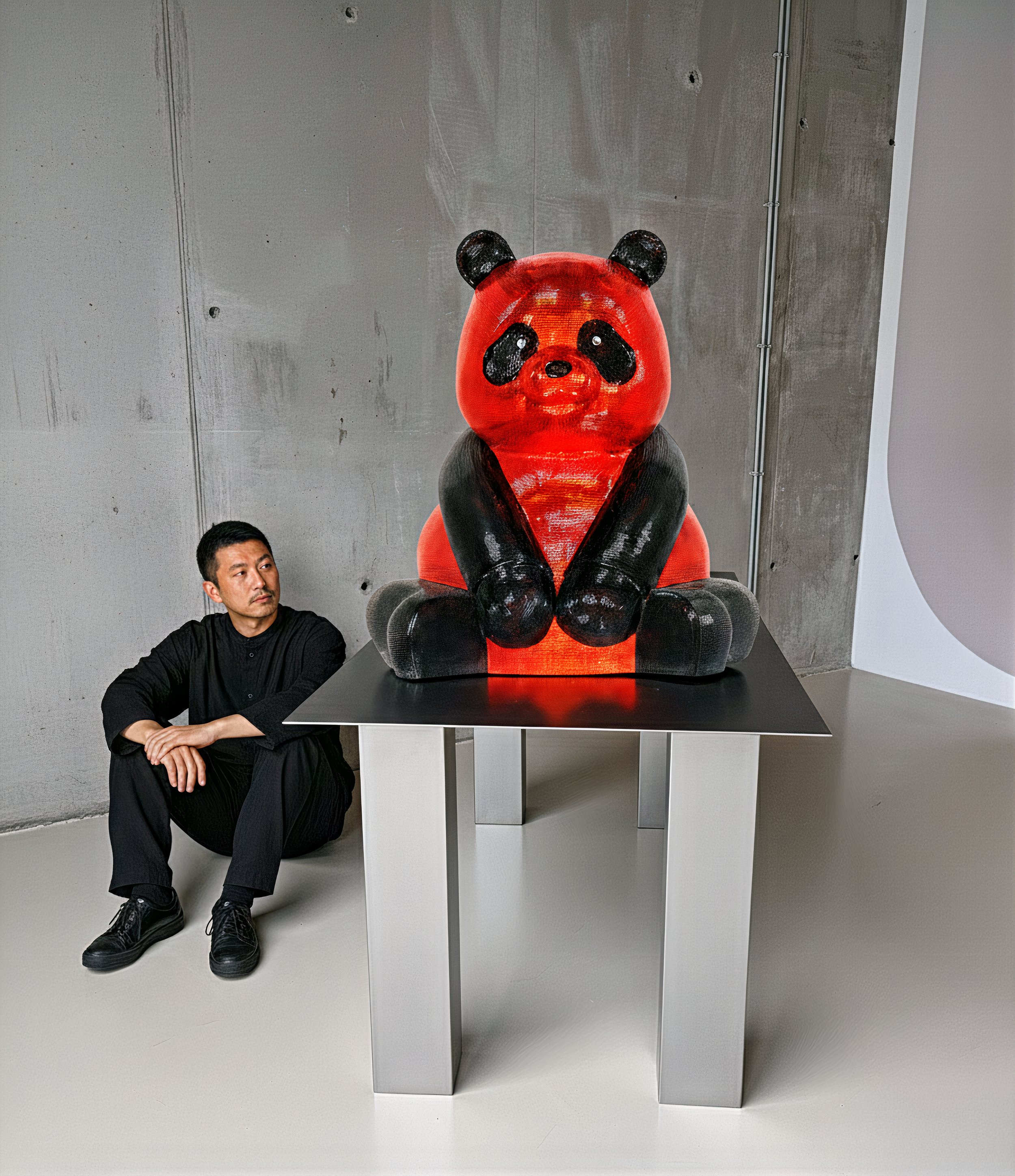 A Pandasan’s in Red and Onyx Radiance: Dazzling Opulence