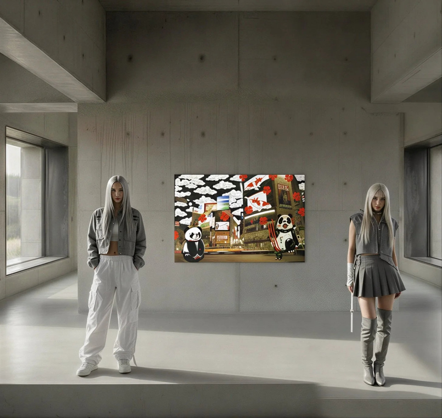 Neon Crossing: Twin Pandasan in Tokyo’s Sleepless Veins