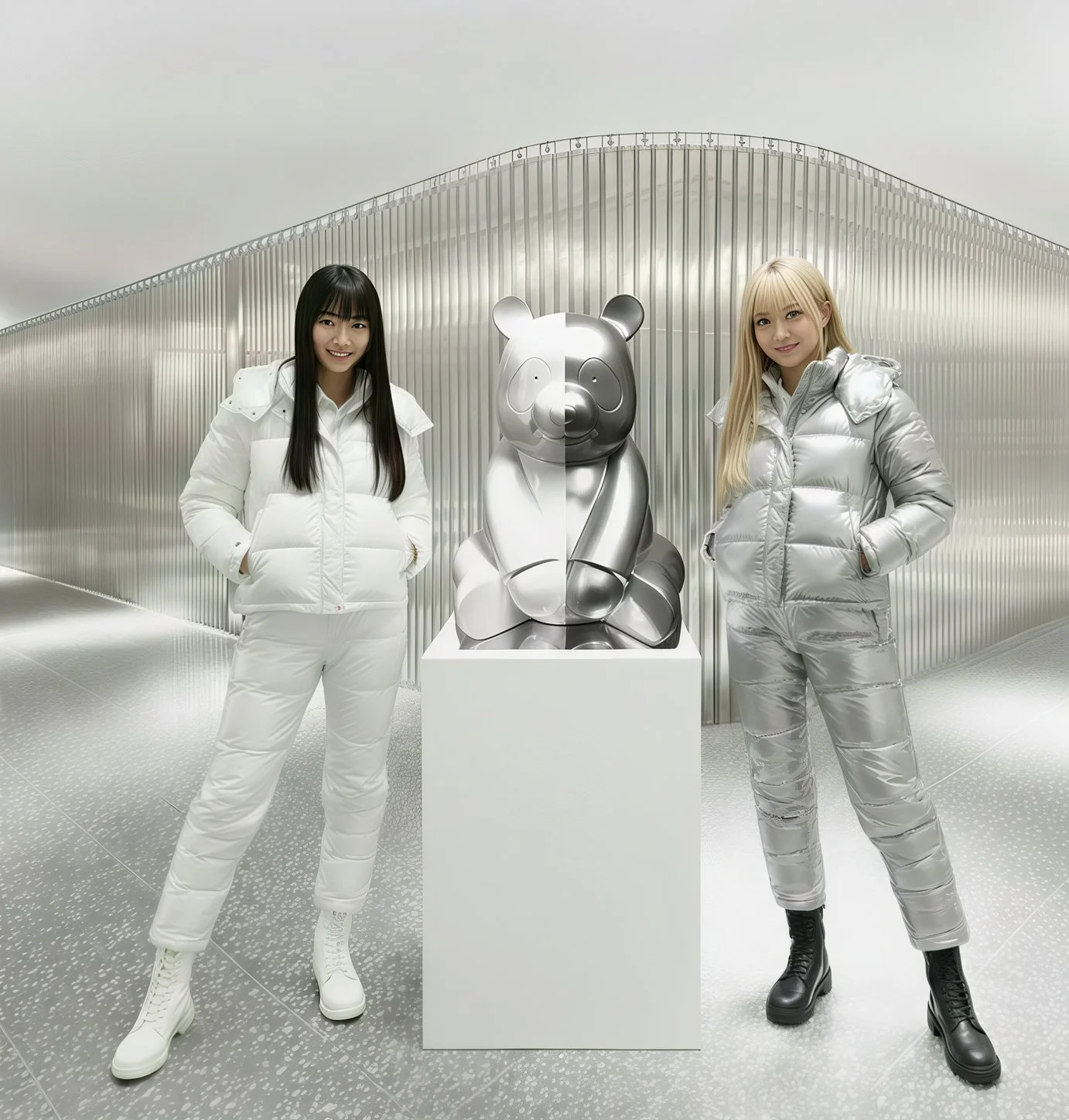 The United Pandasan : Spectral Symmetry Silver & White