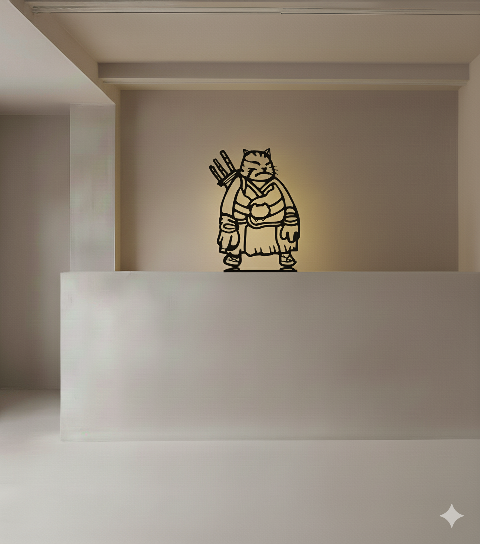 Samuraicat Prowess: Luminous Blade Sketch