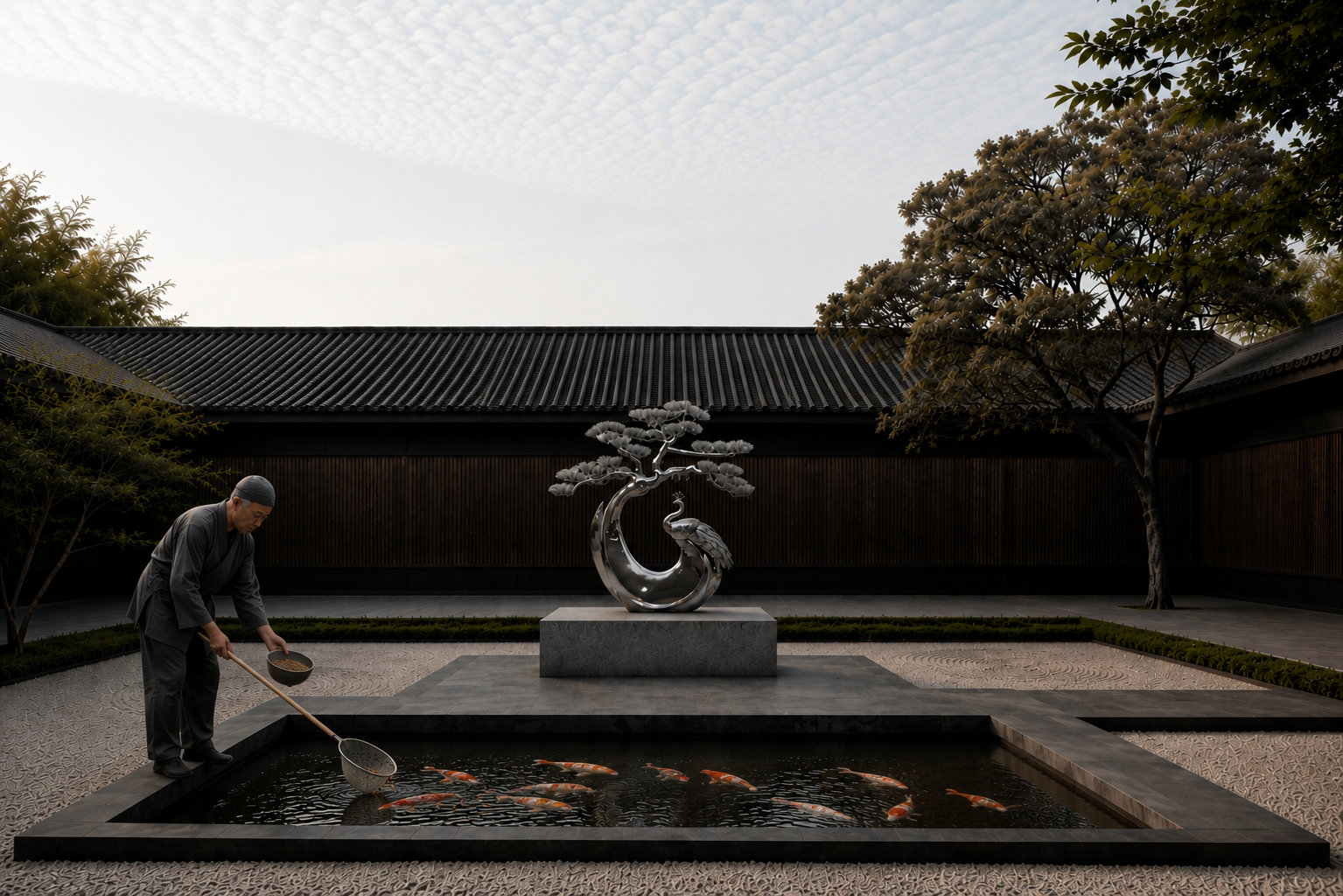 Peacock of the Silent Garden
