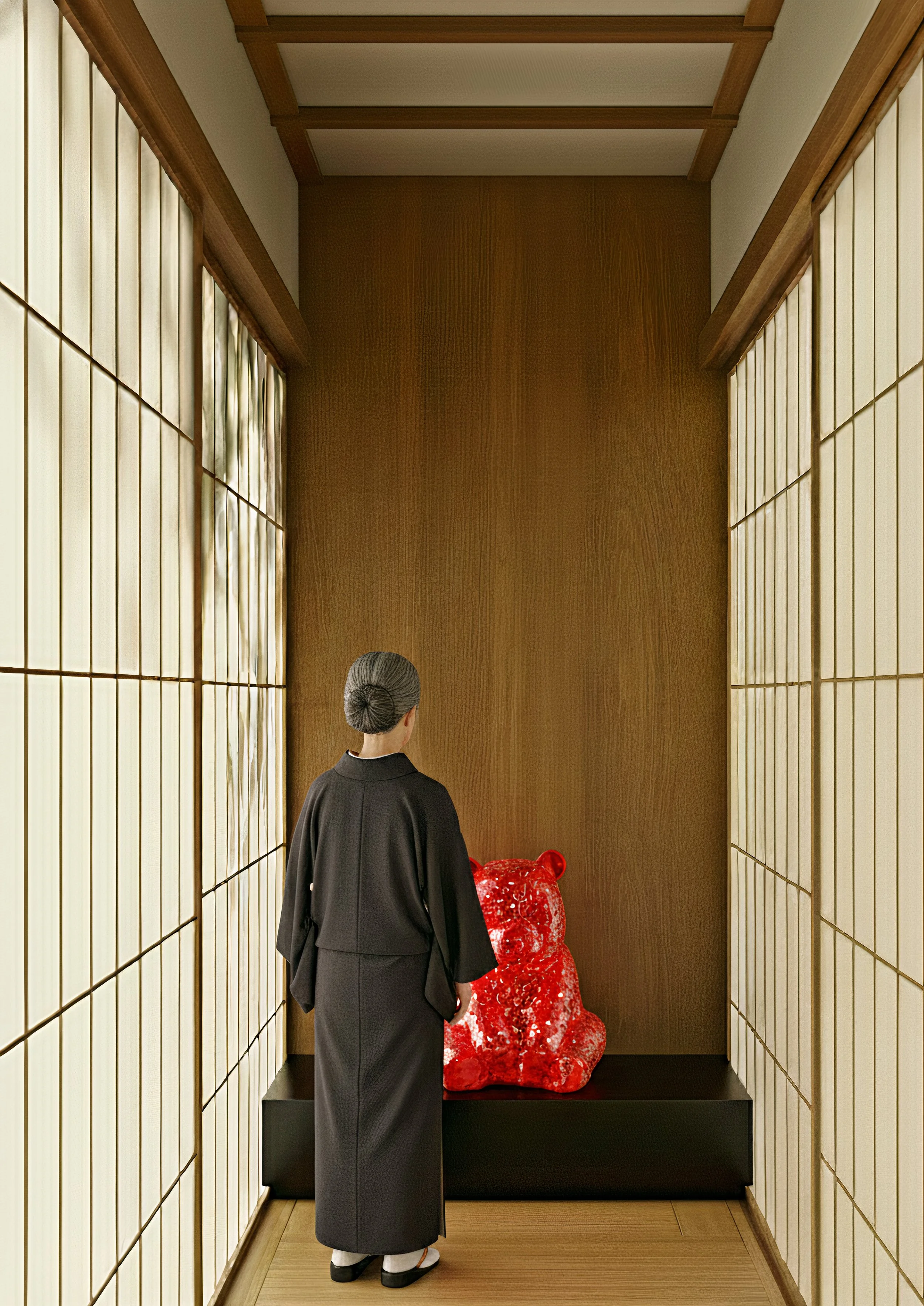 Pandasan's Petite Blossom: Red Serenade