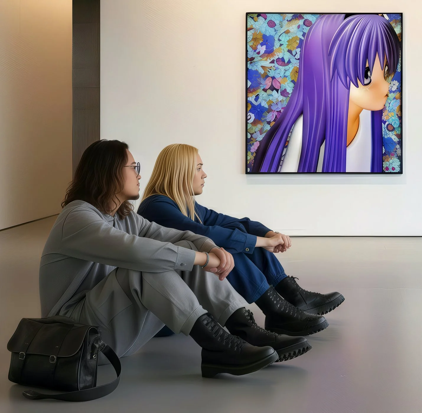 Mizuiro7 : Blu Kawaii Reverie with Love, Peace and Whimsical Skulls