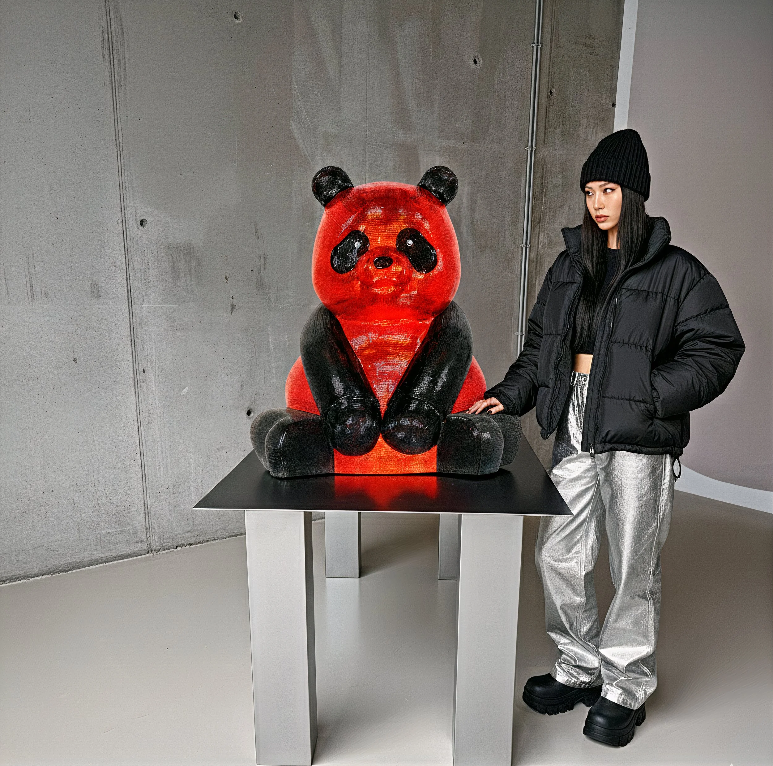 A Pandasan’s in Red and Onyx Radiance: Dazzling Opulence