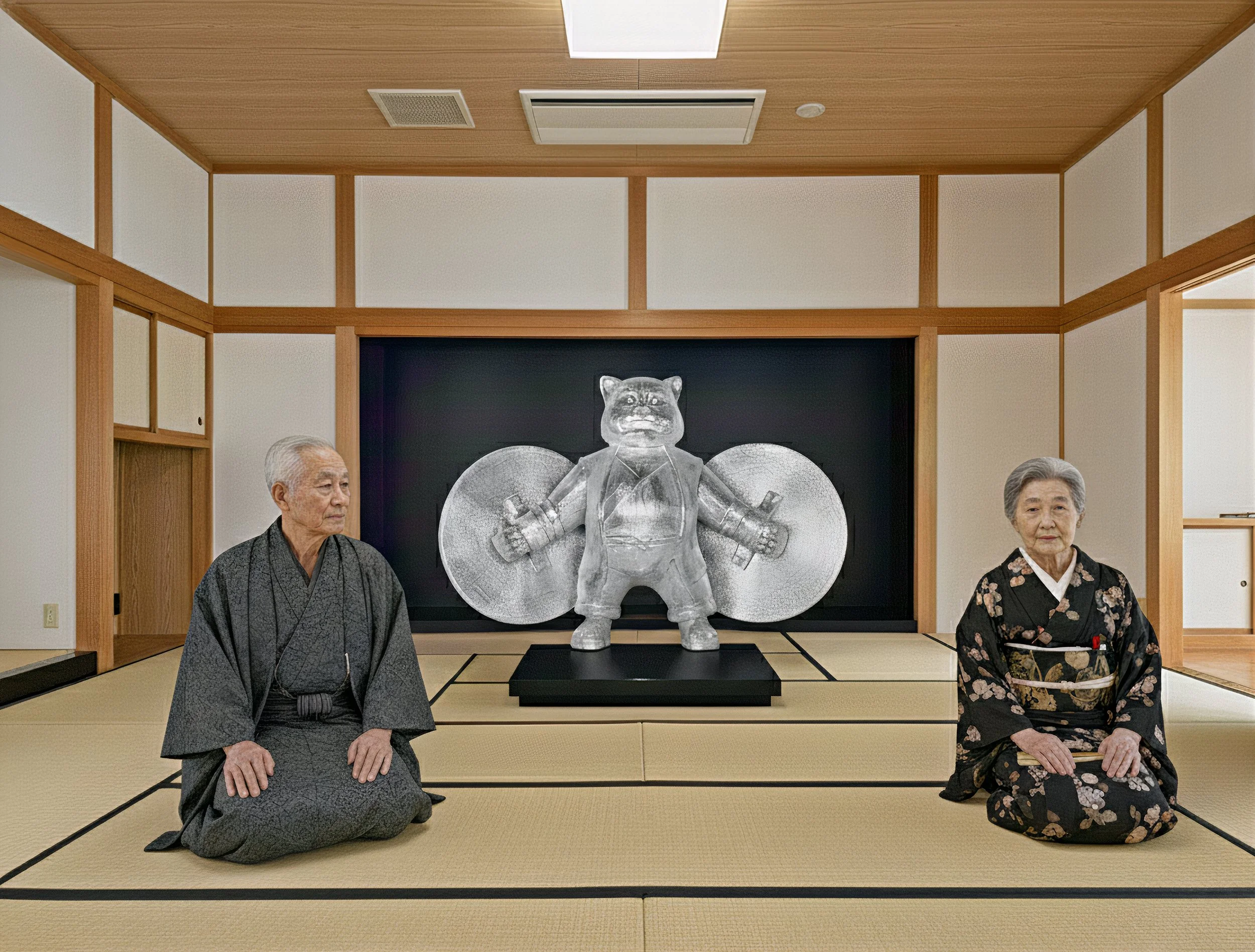 Silvered Warriorcat’s Vigil: Spectral Crystal Guardian