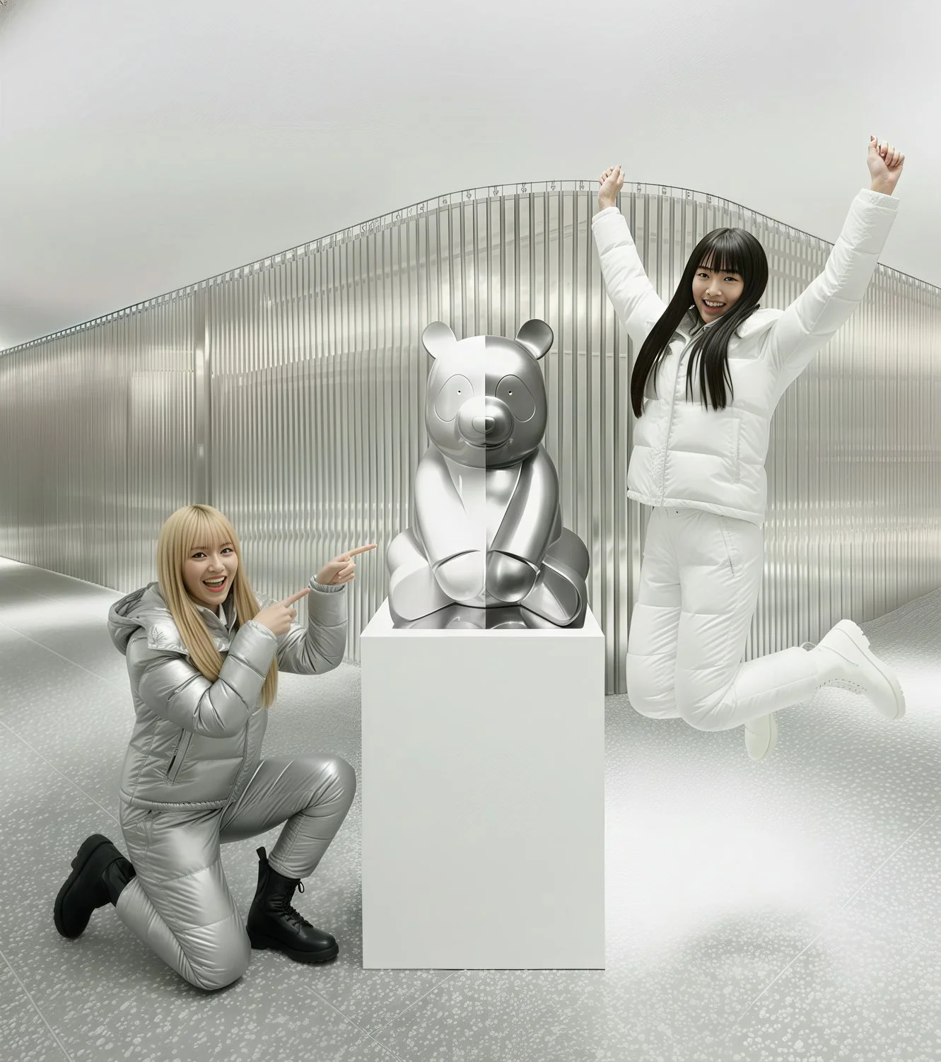 The United Pandasan : Spectral Symmetry Silver & White