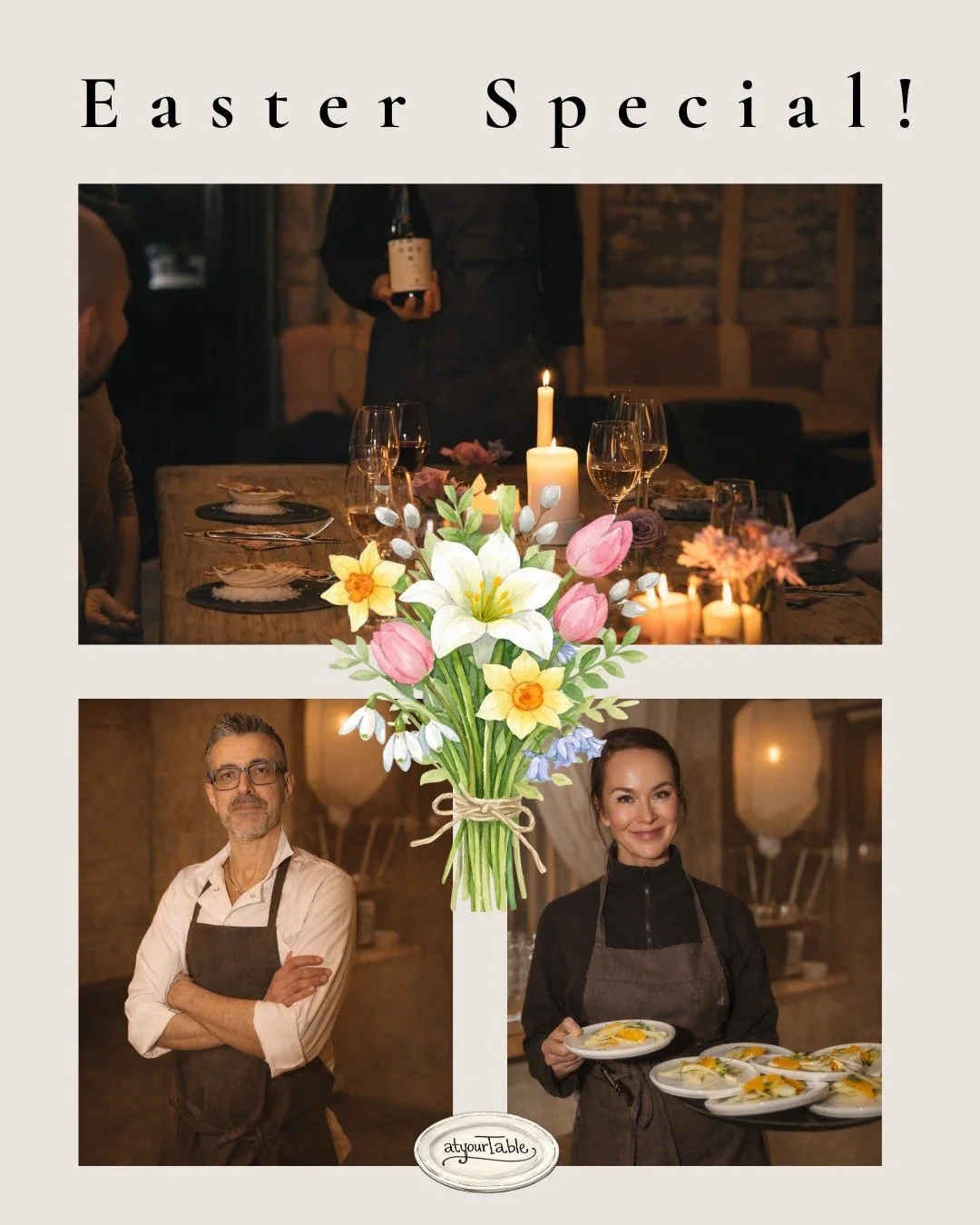 P&aring;sken er en perfekt tid for &aring; samles.
Vi har gleden av &aring; lansere et nytt og spennende konsept innen mat og drikke.

Samle festen &ndash; og la oss ta vare p&aring; resten.

INTRODUKSJONSTILBUD: Book oss i p&aring;sken, s&aring; spa