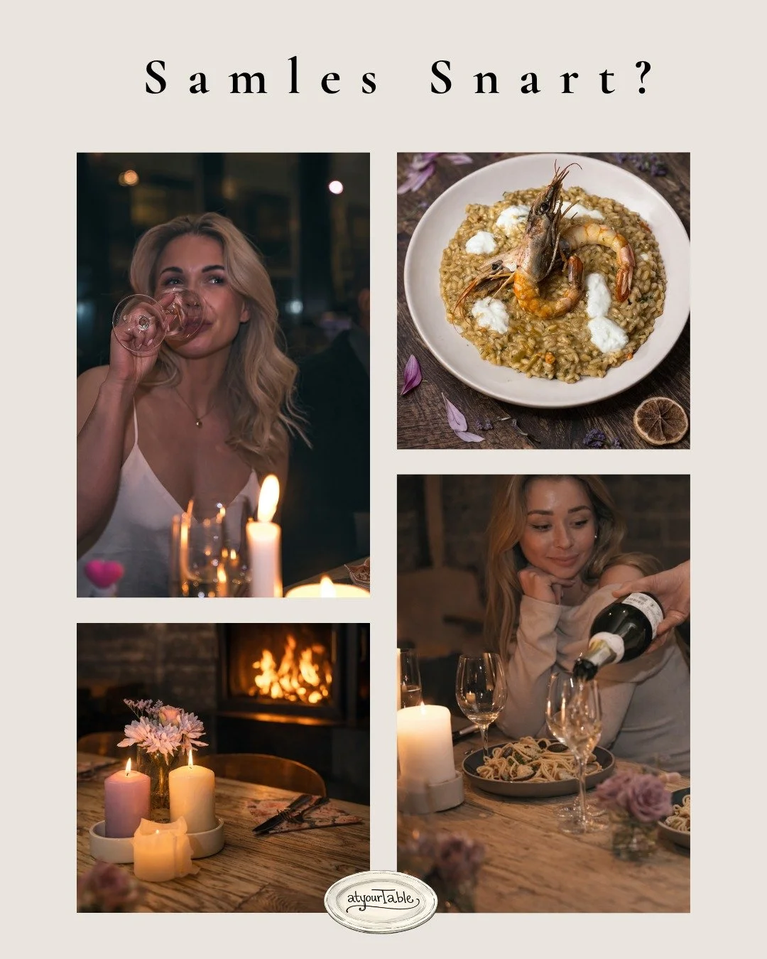 I dagens tjas og mas er det sjelden det &ldquo;passer&rdquo;.
Men vi vet alle at tid rundt bordet er grunn god nok. 🍷🕯️

Det starter med ett initiativ. 💫

N&aring;r dere er klare, er vi her. 💌