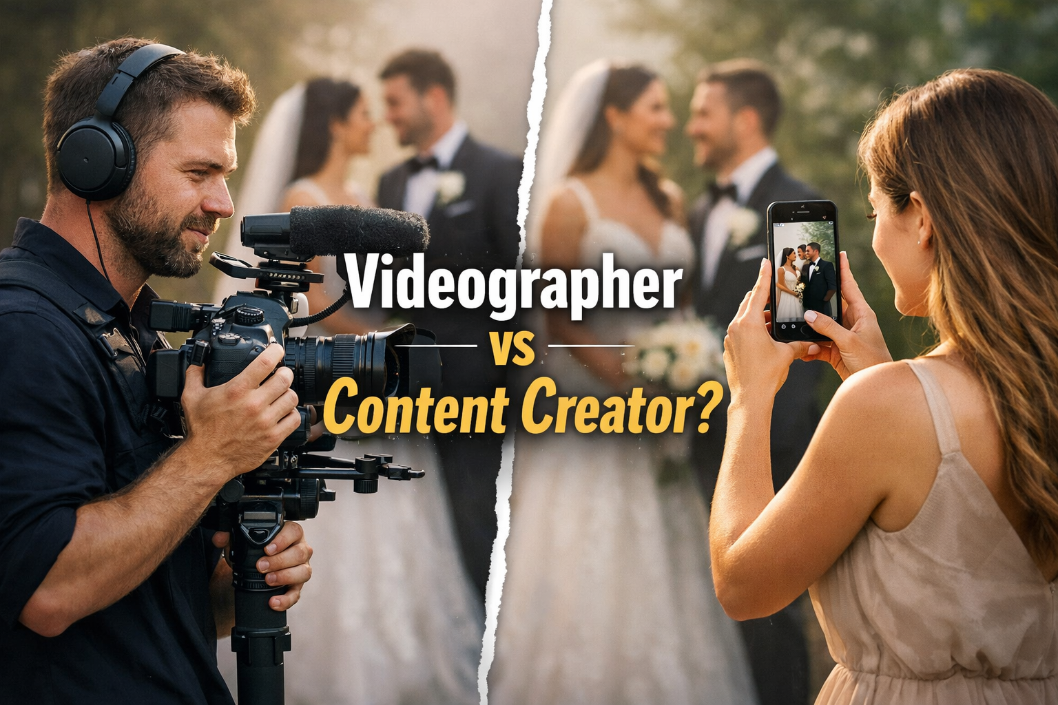What’s the difference between a Wedding Videographer and Content Creator
